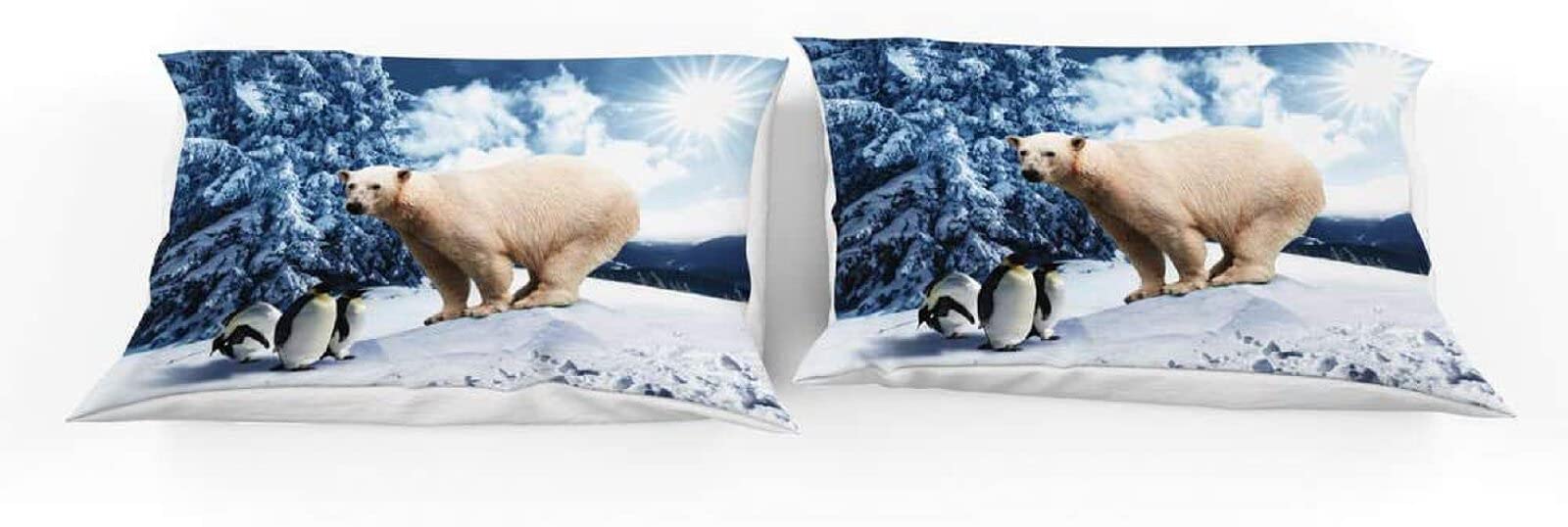 Générique 220x240 Housse De Couette Ours Polaire Parure De