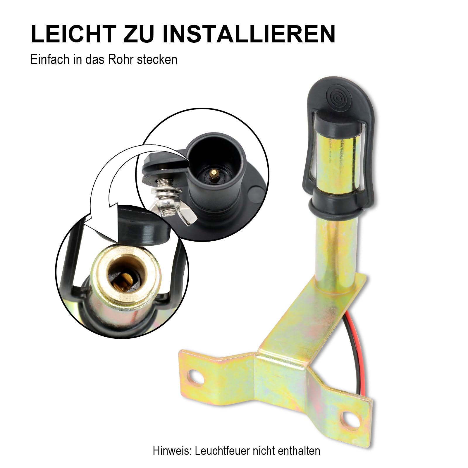 Agrieyes Traktor lampa dookoła uchwytu, metalowy uchwyt, do migającej, obrotowej lampki ostrzegawczej, montaż boczny 90° kształt litery L