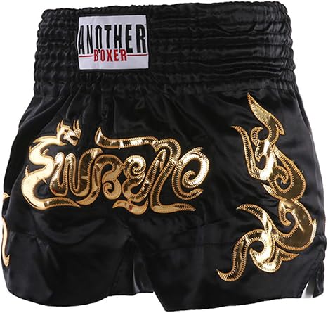 Hansber Kids Boys Muay Thai Fight Shorts Youth Boxing Trunks Martial Arts Kickboxing Shorts Halloween Boxer Costume