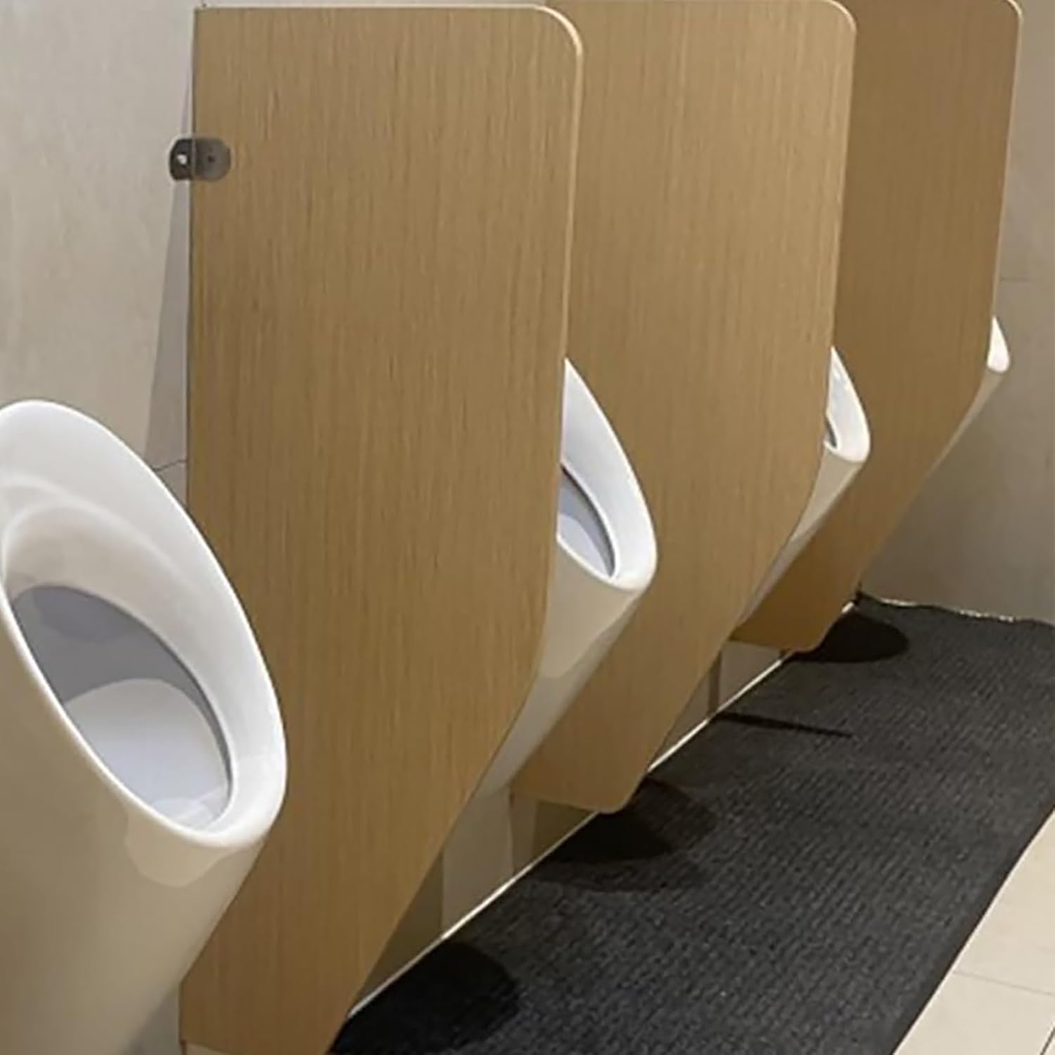 Wall-Mounted Urinal Partition, Men's Urinal Privacy Screen Divider Partition, Toilet Protection Divider, Solid Wood Urinal Screen Wall Toilet Partition, Urinal Divider (Size : 90*