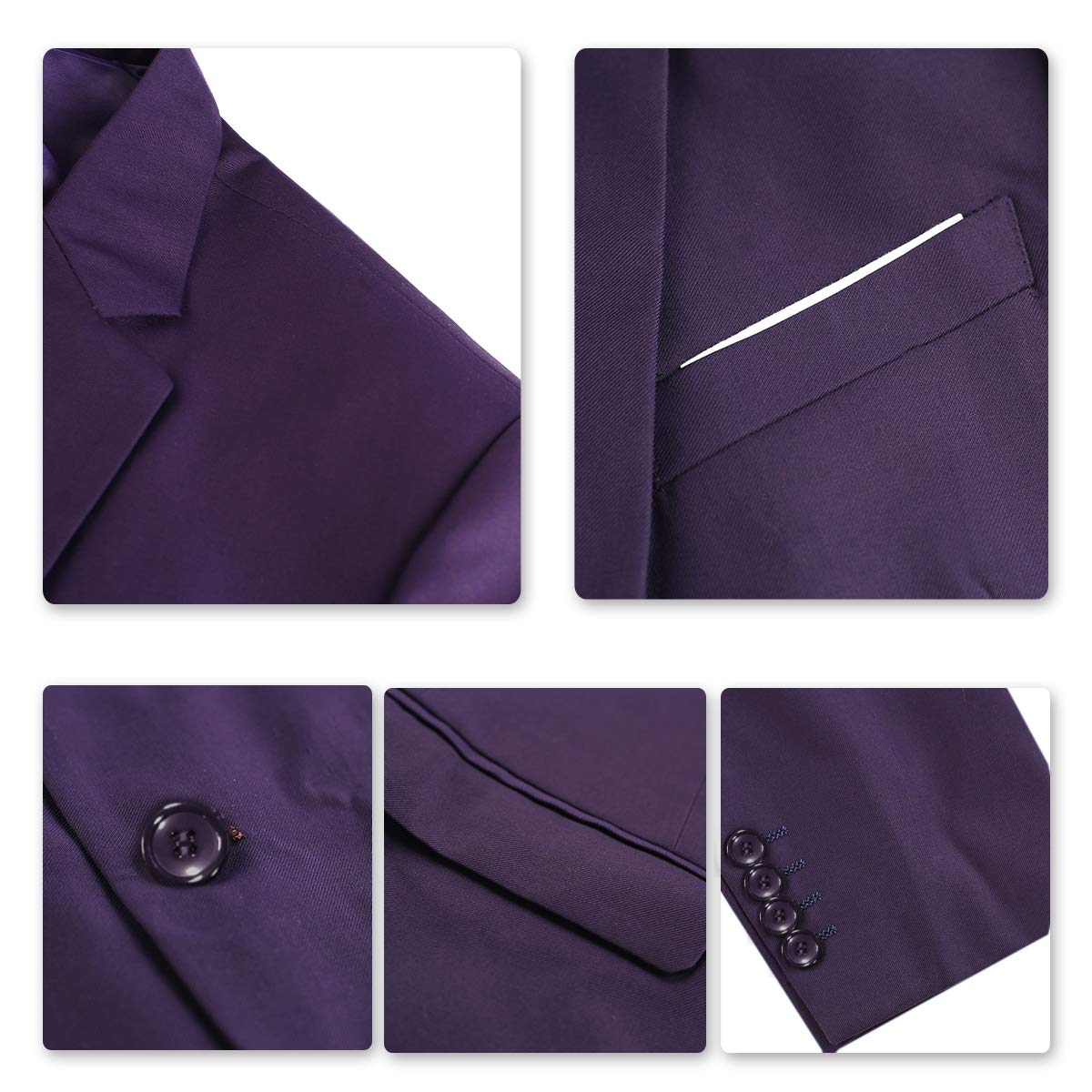 Allthemen Abito da Uomo 2 Pezzi Completo da Sposa Slim Fit a Due Bottoni Abiti da Lavoro Blazer Giacche Casual Pantaloni
