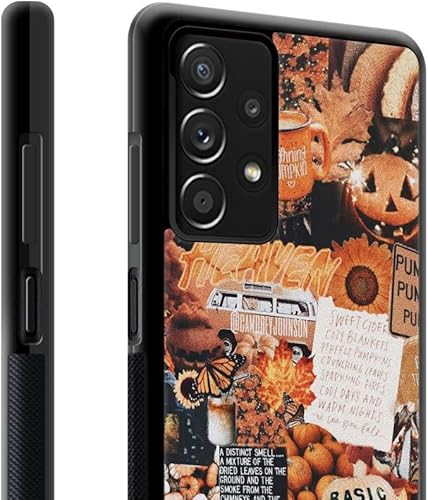 Miniatura 3 de DJSOK Funda compatible con Samsung Galaxy A32 5G, calabaza de otoño de Halloween para niñas y hombres, patrón de protección contra caídas con funda