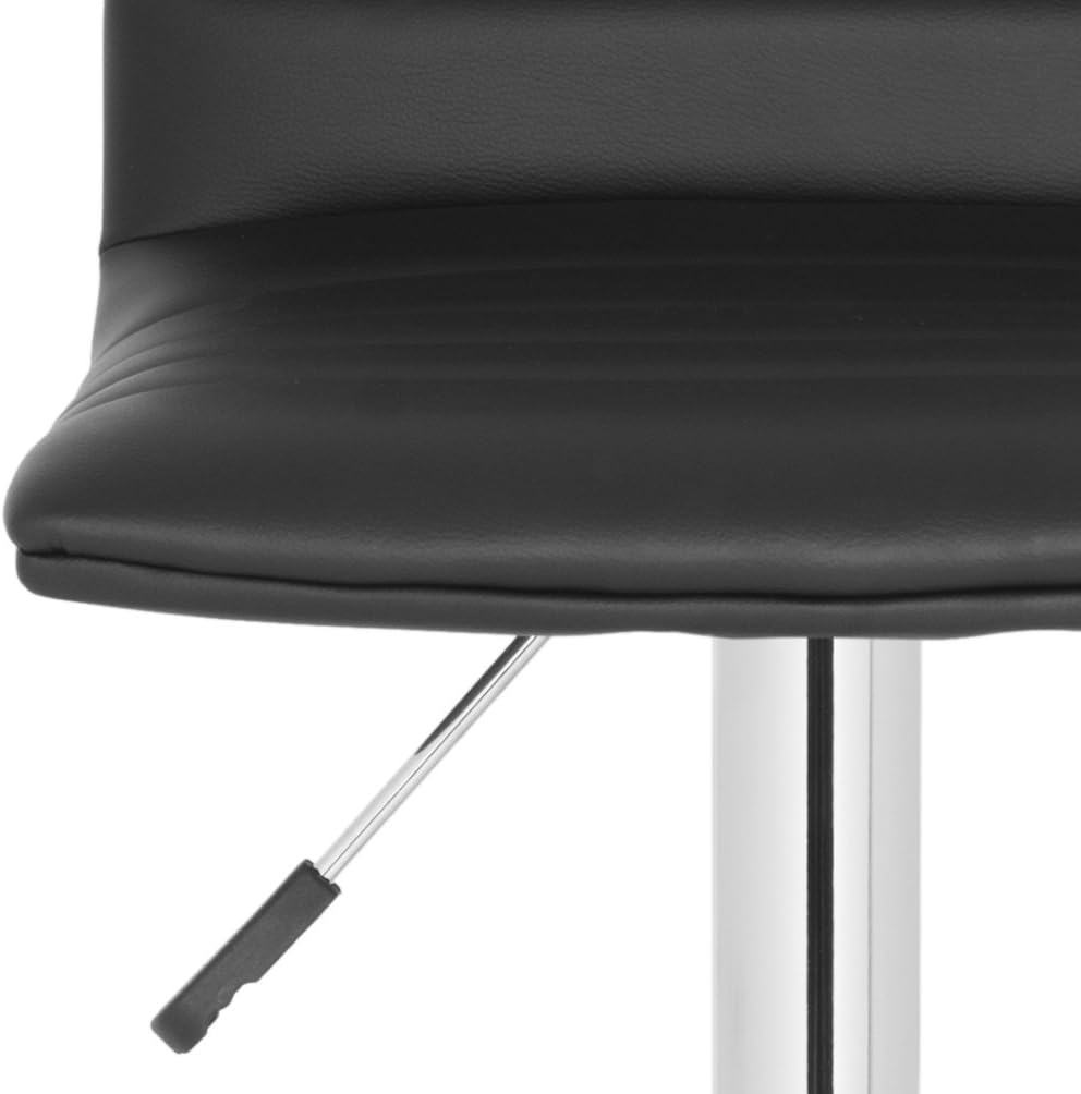 Safavieh Home Collection Arissa Black Adjustable Swivel Gas Lift 23.8-29.9-inch Bar Stool