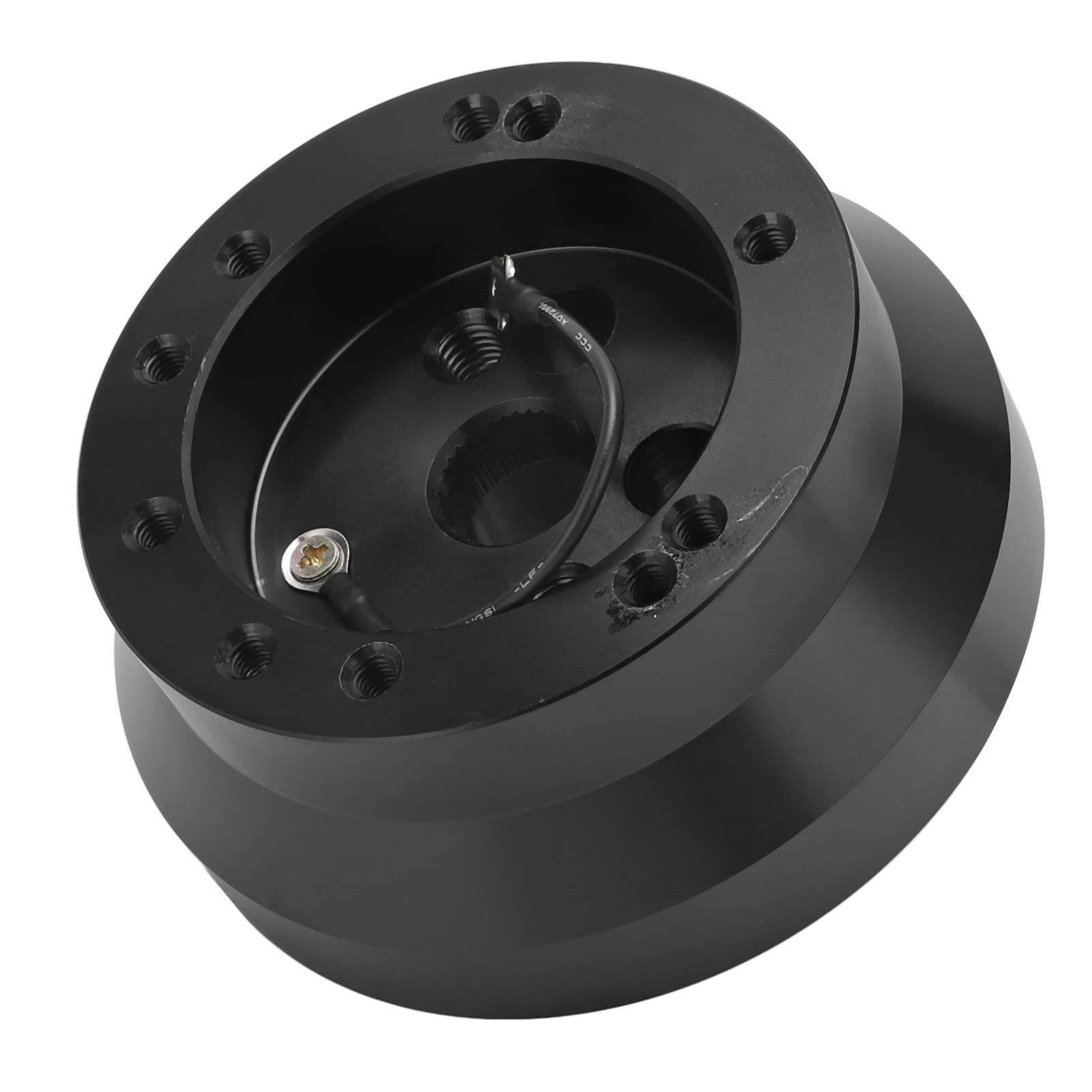 Adaptateur de Moyeu de Volant Stable Durable 5 6 Trous Adaptateur Cj5 Cj7 Scrambler Chrome (Noir)