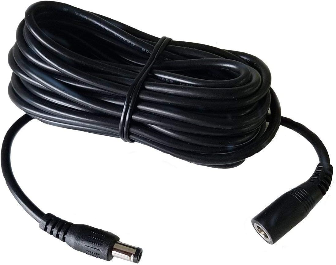 TontonDC Power Extension Cable 1M 3.3FT 5.5mm x 2.1mm 5521 90 Degree Right Angle Female to DC Male Power Adapter Cord for IP Camera CCTV Security Camera Surveillance LED Strip DVR NVR Router(Black)