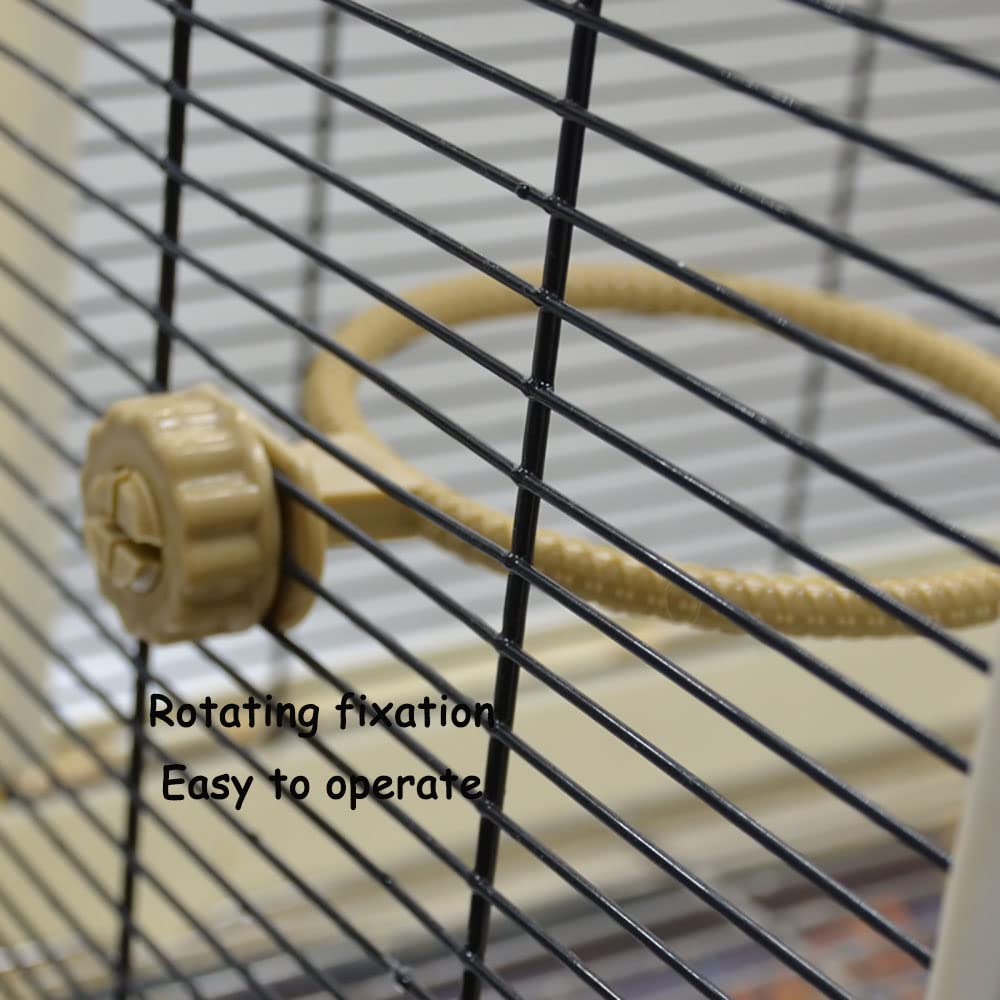 Vogeltränke für Käfig, 11,9 cm, multifunktional, Universal-Stil, kleine Wanne, zum Aufhängen im Käfig, Vogeltränke, für Papageien, Sittiche, Nymphensittiche, Kanarienvögel, Wellensittiche (grün)