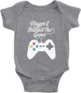 Player 2 Entered The Game 1 Baby Bodysuit Girl boy Infant Toddler Organic Clothes Creeper