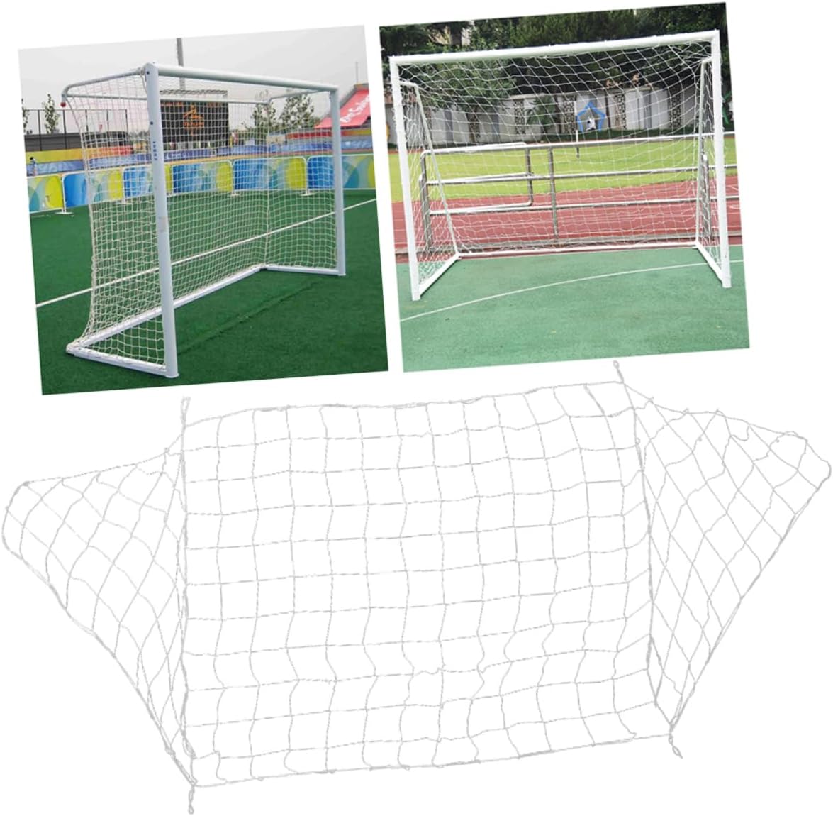 2pcs Pe Football Net for Outdoor Sports Training Soccer Goal for Backyard Youth Practice All-Weather Use Fits Players