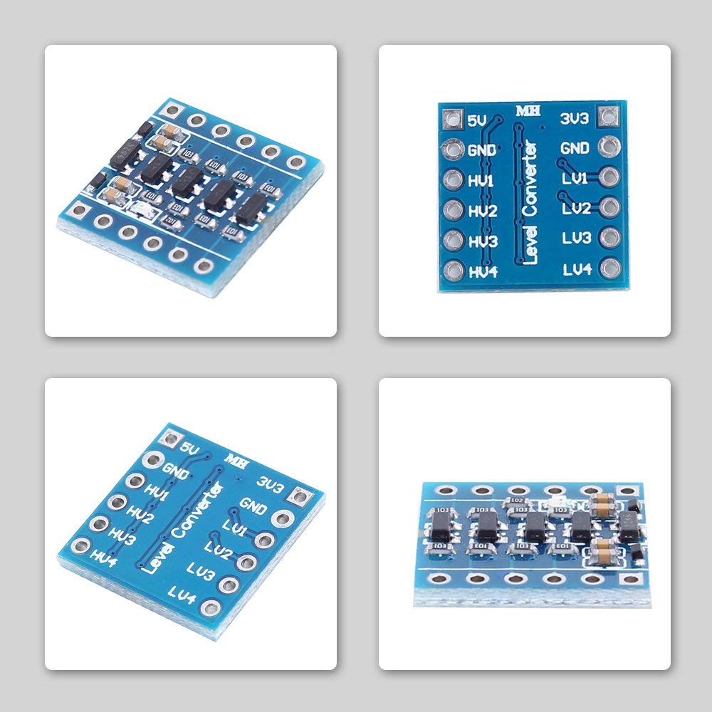 ARCELI 10 pz 4 Canali IIC I2C Convertitore di Livello Logico Modulo Bidirezionale 3.3 V a 5 V Shifter per Arduino