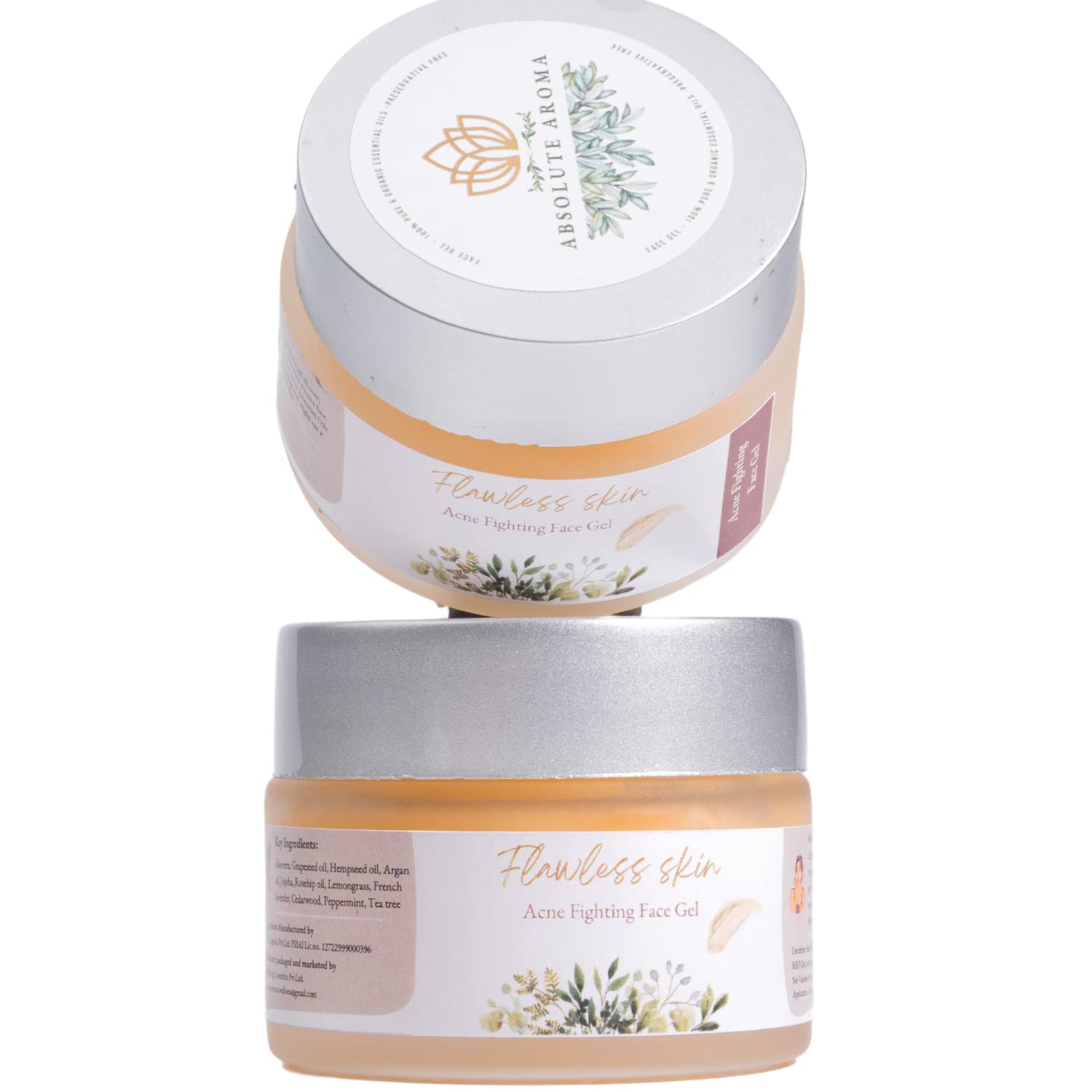 Acne Free - Pimple Defense Gel | With Tea Tree, Lemongrass, Peppermint Essential Oils | 100% Natural & Chemical Free | Men & Women of All Skin Types | Absolute Essents (30 ml)