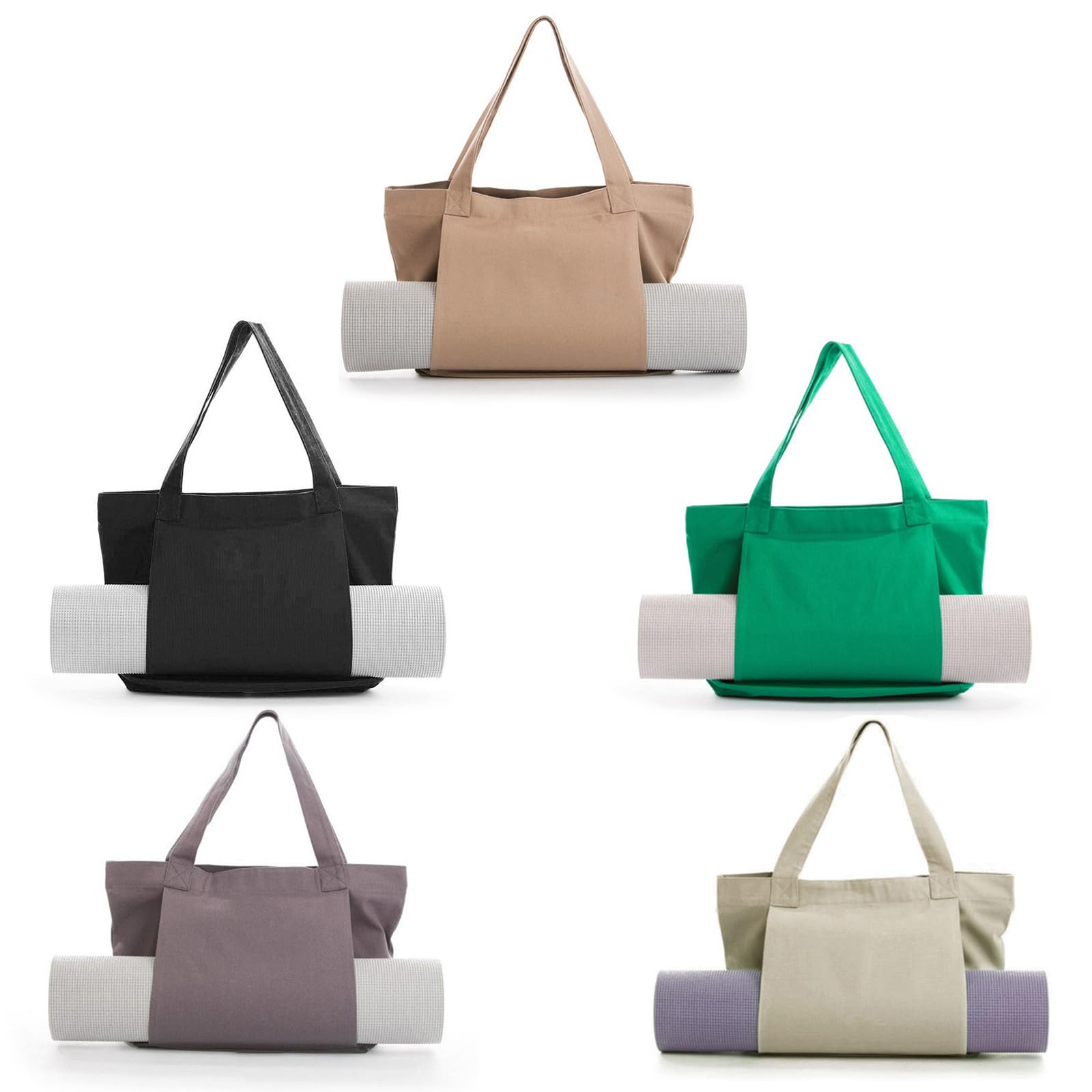 Borsa Per Tappetino Yoga Fremous – In Tela, Con Tracolla Regolabile E Multiple Tasche, Portatile E Multifunzione
