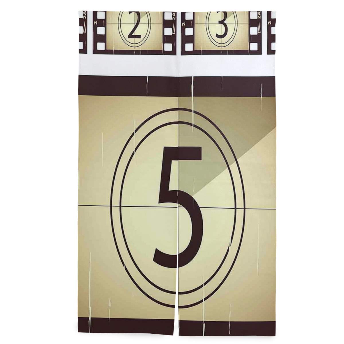 Amazon Gukisala 間仕切りカーテン 傷フィルムストリップヴィンテージ映画フレームパターングランジイラスト おしゃれ 間仕切り遮光 飾り付け 装飾 玄関 キッチン リビング 店 出入り口 突っ張り棒付き 86 143cm カーテン ブラインド オンライン通販