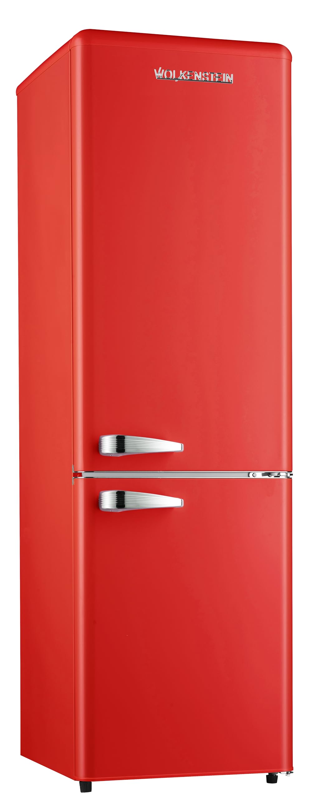 Wolkenstein KG250.4RT FR Kühl-Gefrier-Kombination Rot 249l Retro Kühlschrank Vintage Kühlgefrierkombi Gefrierfach höhenverstellbar leise