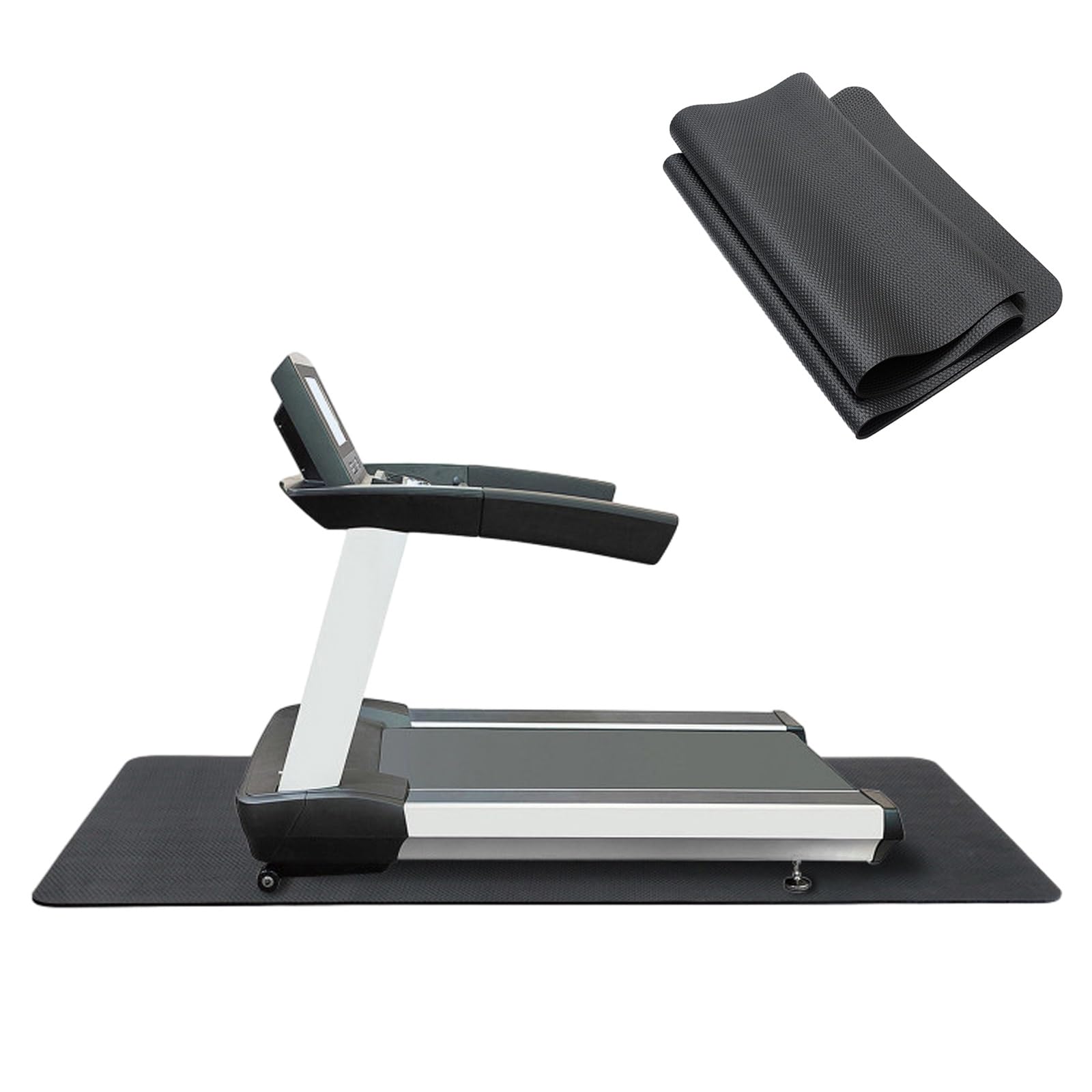 Tappetino Antivibrazione Tapis Roulant, Tappetino Per Tapis Roulant Insonorizzante, Antiscivolo Tappetino Tappetino Protettivo, Tappetini Attrezzi Fitness Per Tapis Roulant, Ciclette, Rowers(150x75cm)