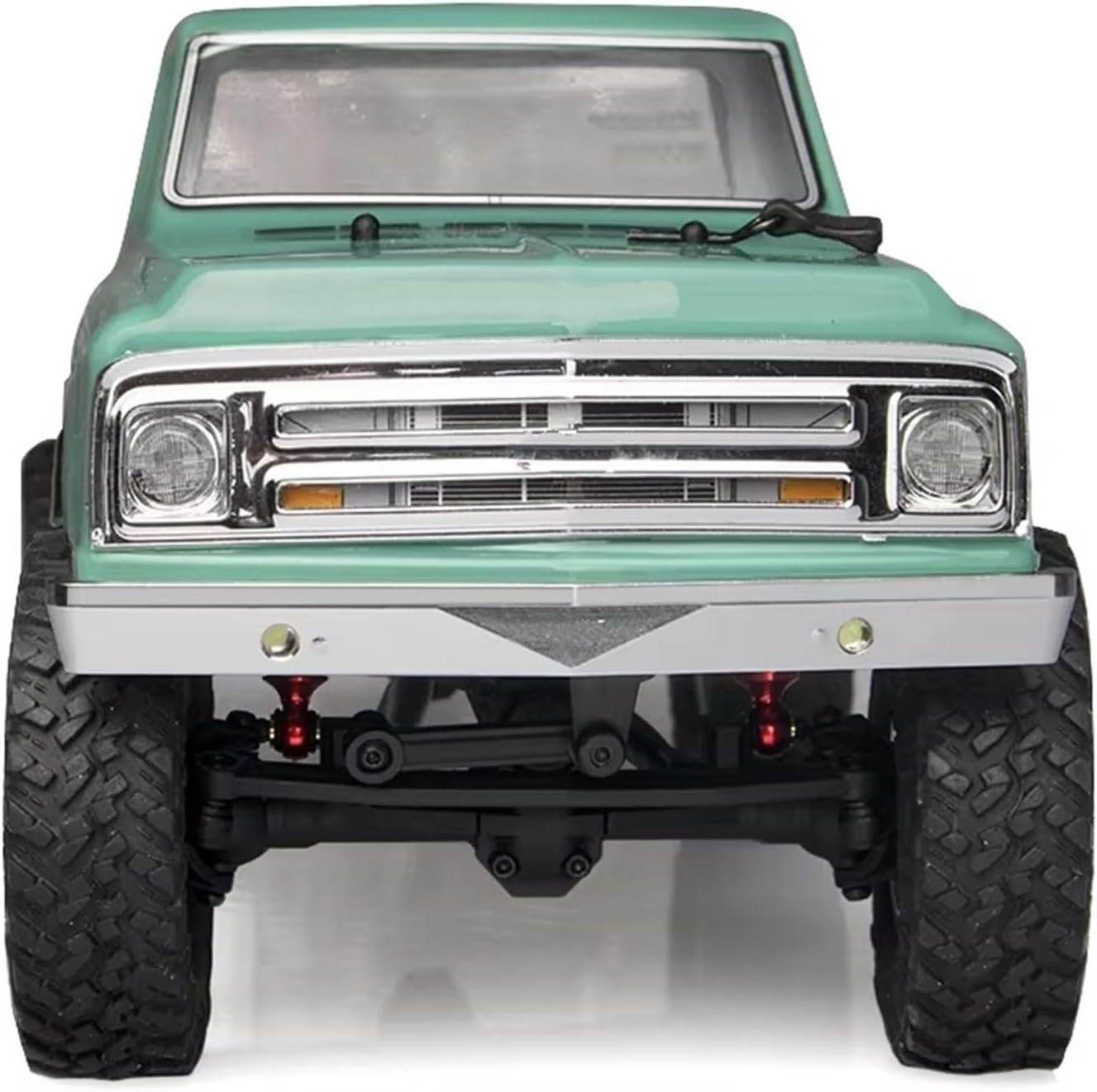 Compatible With Axial For SCX24 C10 RCクローラーカーCNC加工アルミ合金フロントバンパーアップ