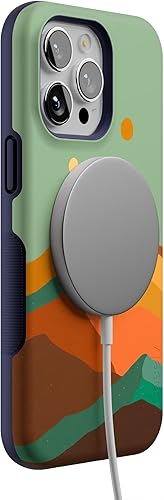 Miniatura 6 de Casely Funda para iPhone 14 Pro Max Endless Peaks Colorblock Mountain Compatible con MagSafe Diseño protector audaz