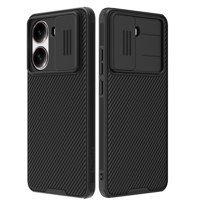 for Xiaomi redmi Turbo 4 Case Cover,Turbo 4 Phone Case with Slide Camera Protector Cover Hard PC TPU Slim Rugged Protective Phone Case for Redmi Turbo 4 5G (Turbo 4 Black)