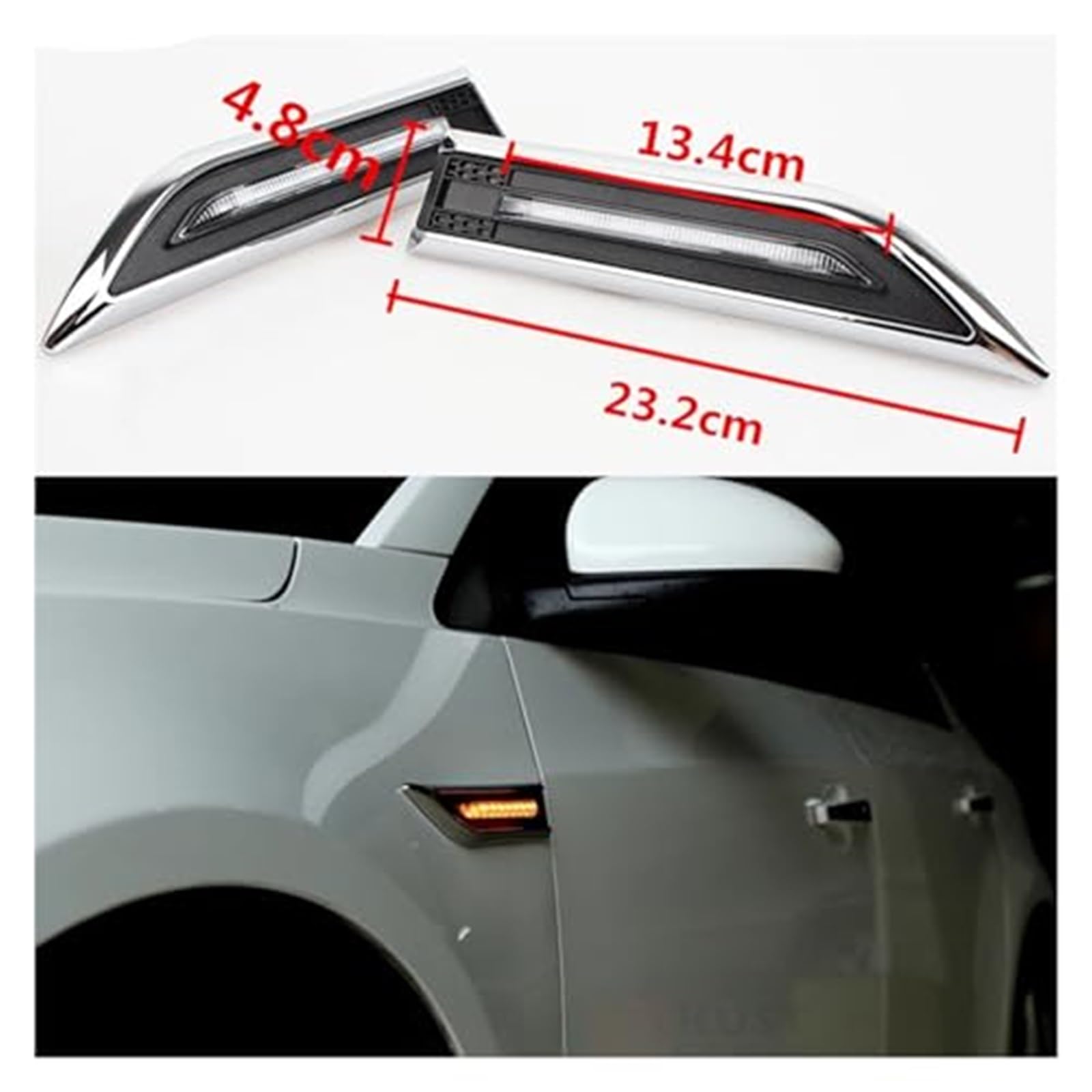 Dla chevroleta, dla Cruze, obrysowe boczne Led światła boczne Led 2 szt. lampa Led włącz światło błotnik u nas państwo lampy samochód żółty biały Światło kierunkowskazu samochodowego(BLACK Yel