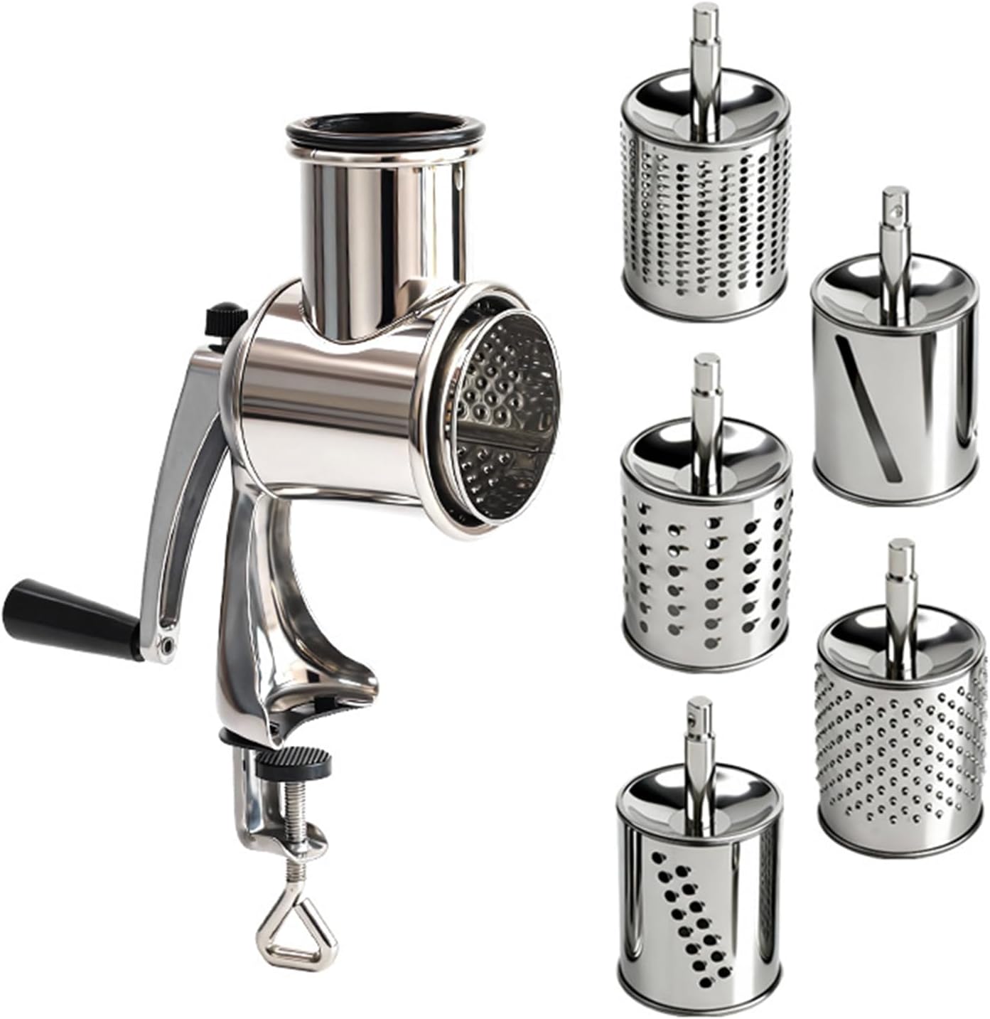 Easy to Use Suction Cup Cheeses Grater with Pusher for Efficient Grating Cheeses Chopping and Slicing Garlic Versatile Kitchen Tool As Cheese Garlic Slicer and Nut Crusher with Sturdy Suction