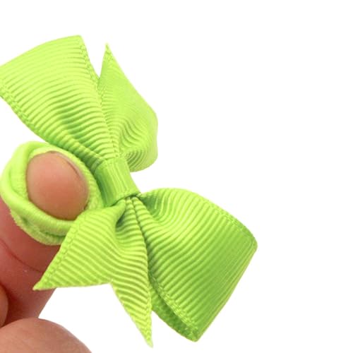 Miniatura 5 de Lazos para el pelo de bebé con lazos, 50 lazos de pelo de bebé de 2 pulgadas, bandas de goma duraderas, soportes para cola de caballo, accesorios