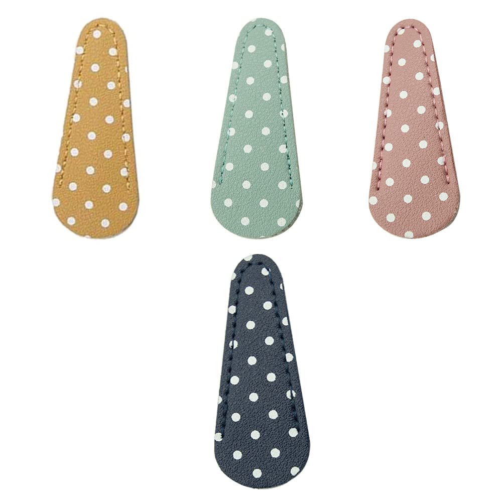 zalati Scissors Sheath 4pcs Safety Leather Scissors Cover Protector for Sewing Embroidery Tools
