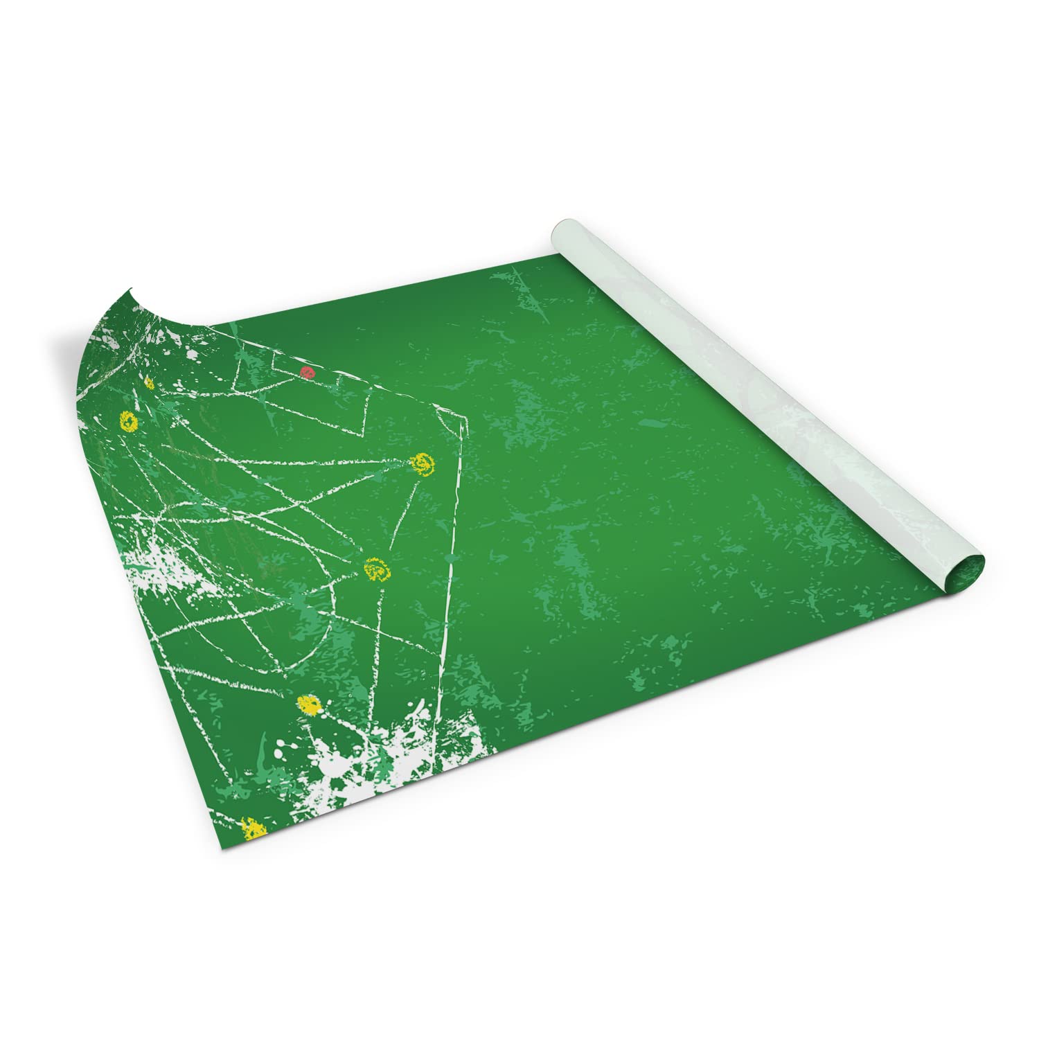 Film adhésif pour meubles mat 100x50 cm à motif terrain de football