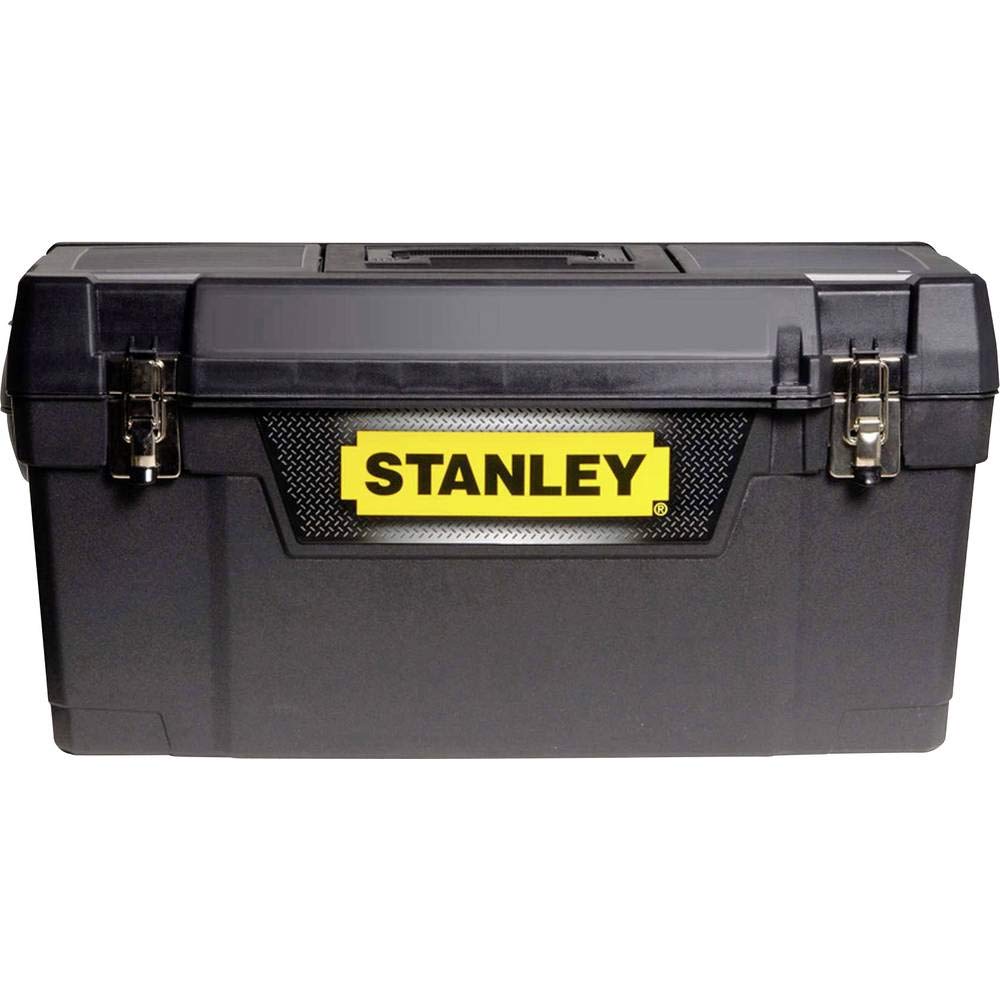 Stanley Multi Toolbox With Metal Latch, 2 Lid Organisers For Small Parts, Portable Tote Tray For Tools, 20 Inch, 1-94-858