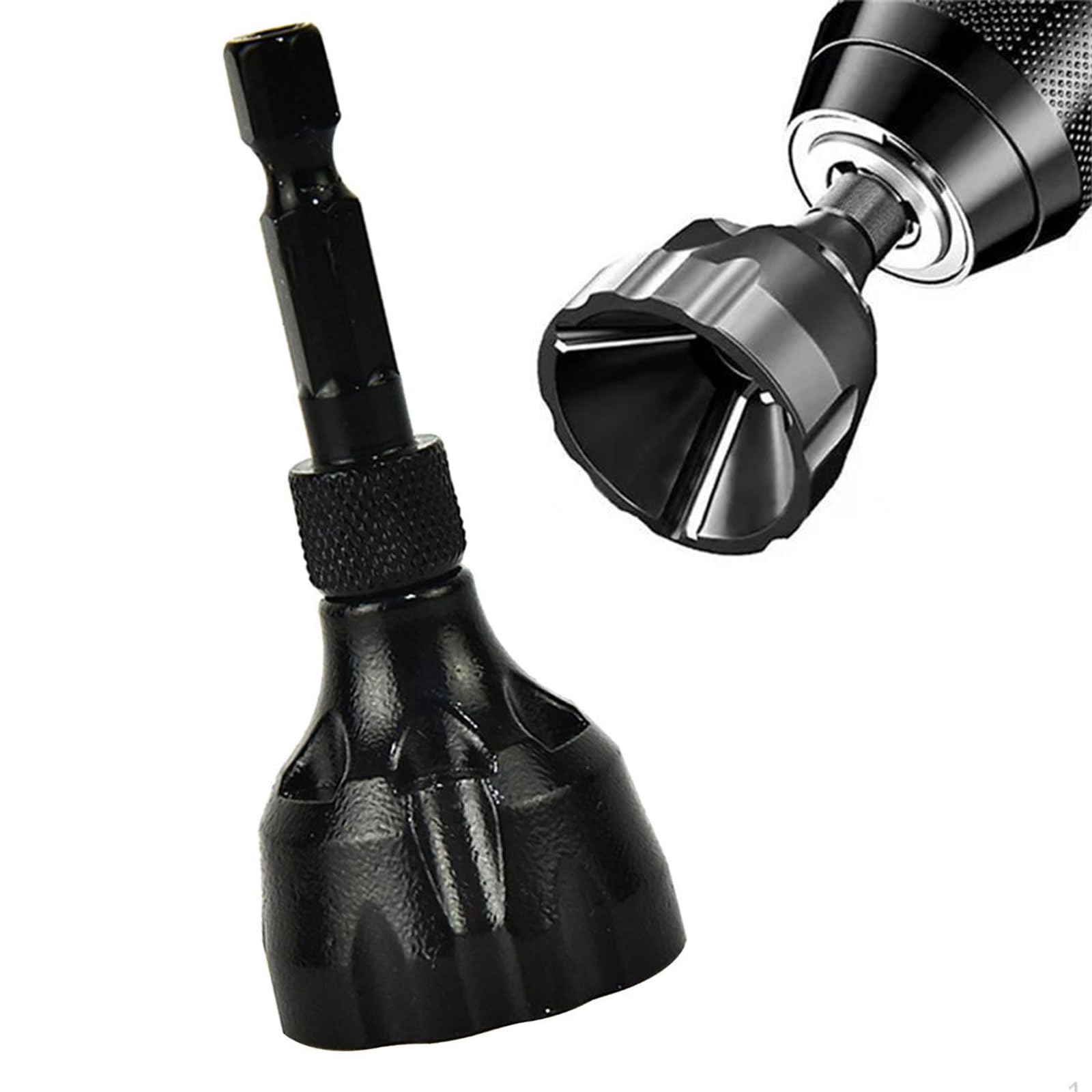 Herramienta de Chaflán Externo, Desbarbador de Pernos 3-20 mm, Acero Inoxidable Negro