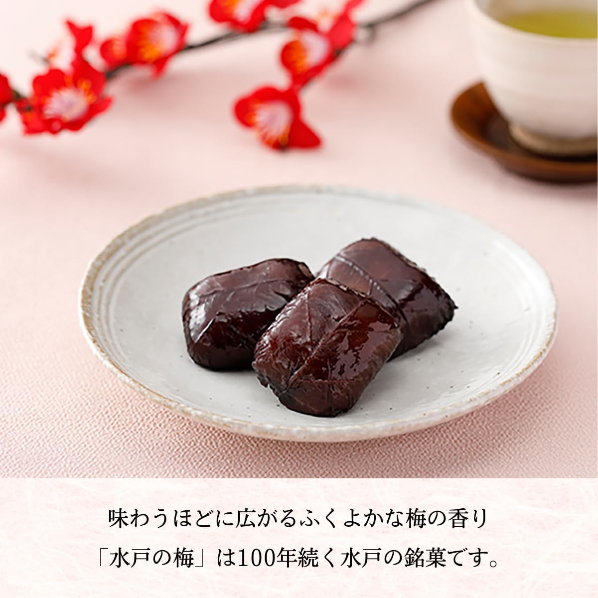 TVで紹介 [亀じるし 公式]水戸の梅 16個入_水戸銘菓 茨城土産 手土産 個包装 やわらか求肥 水戸産梅「ふくゆい」 プレゼント