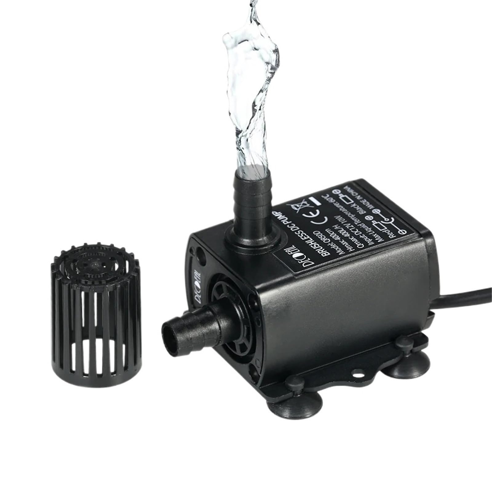 Pompe à eau sans balais DC12V 6W submersible étanche 300L/H