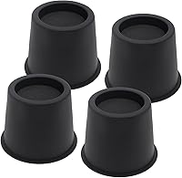 Vista 12 de 6 Juego de Elevador de Muebles de 3 Pulgadas, Elevador de Cama Negro de 3 Pulgadas para Sofá, Sofá Cama, Escritorio, Elevador de Cama de Alta