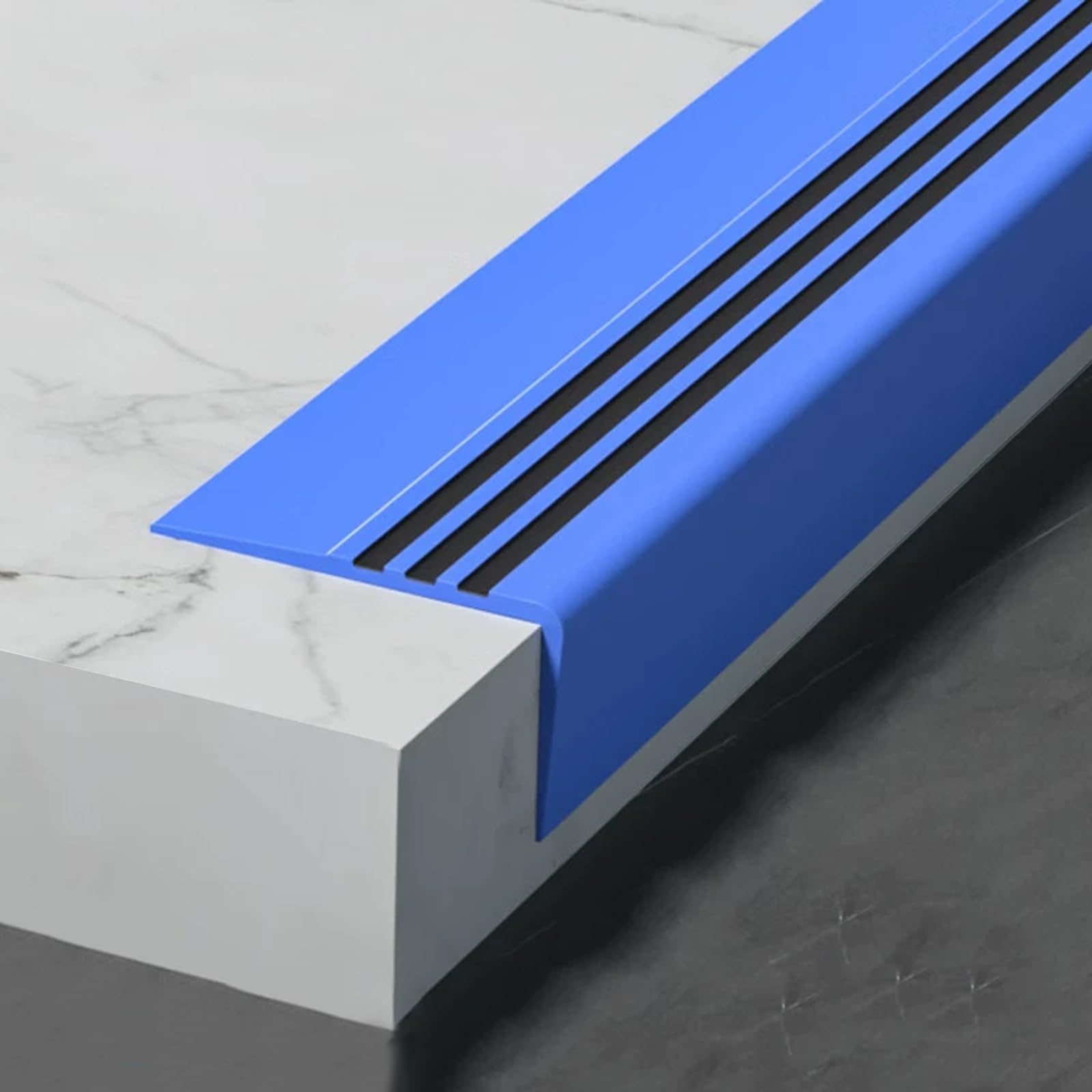 Protector de bordes autoadhesivo para madera, laminado y azulejos, protector de esquinas antideslizante de 25 m, color azul, duradero y de fácil instalación, ideal para la seguridad infantil y la