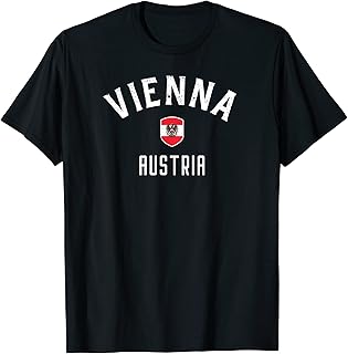 Vienna Austria T Shirt - Austrian Flag Vienna Tee