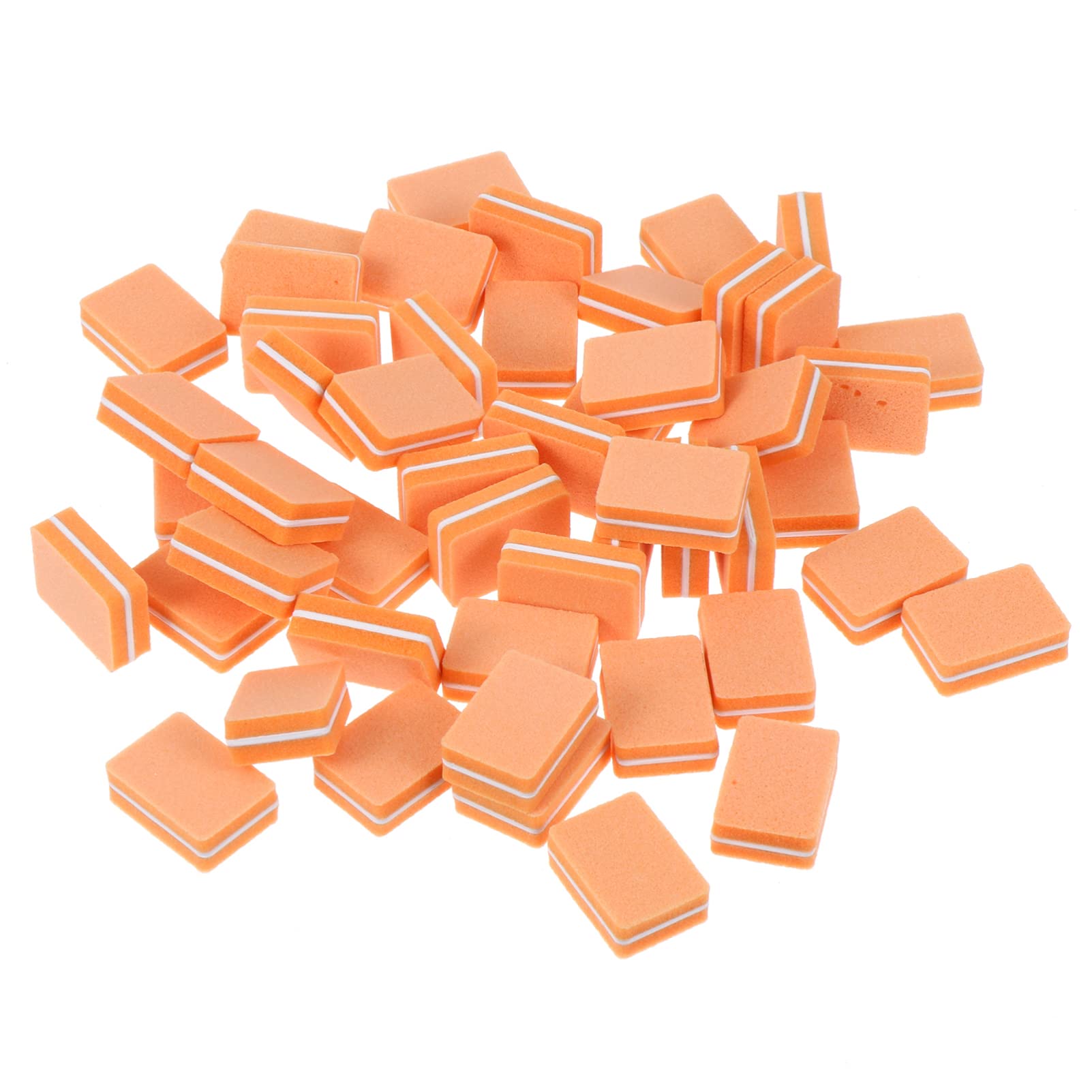 FRCOLOR 150pezzi Mini Buffer Block Per Unghie Blocchi Di Spugna Per Manicure Finitura e Levigatura Per Unghie Delle e Piedi Colore Arancione