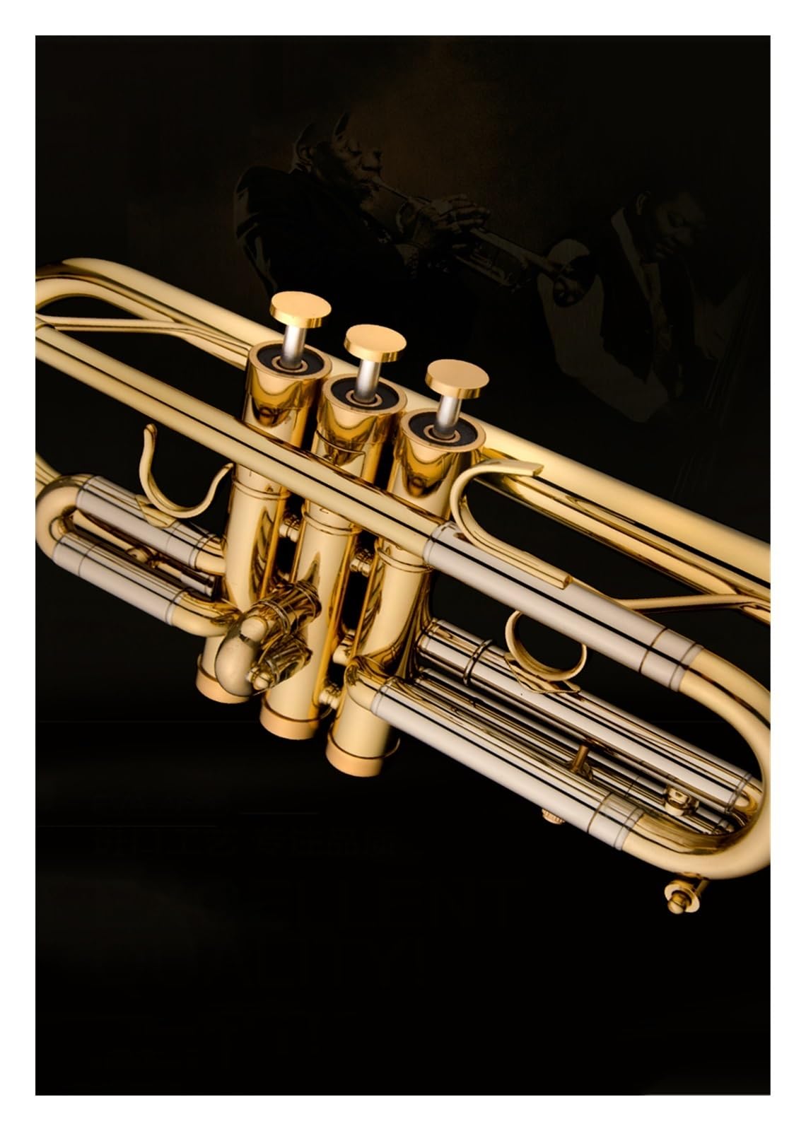 trąbka instrument Profesjonalna trąbka lakierowana w kolorze złotym w kolorze złotym lakierowanym w kolorze C
