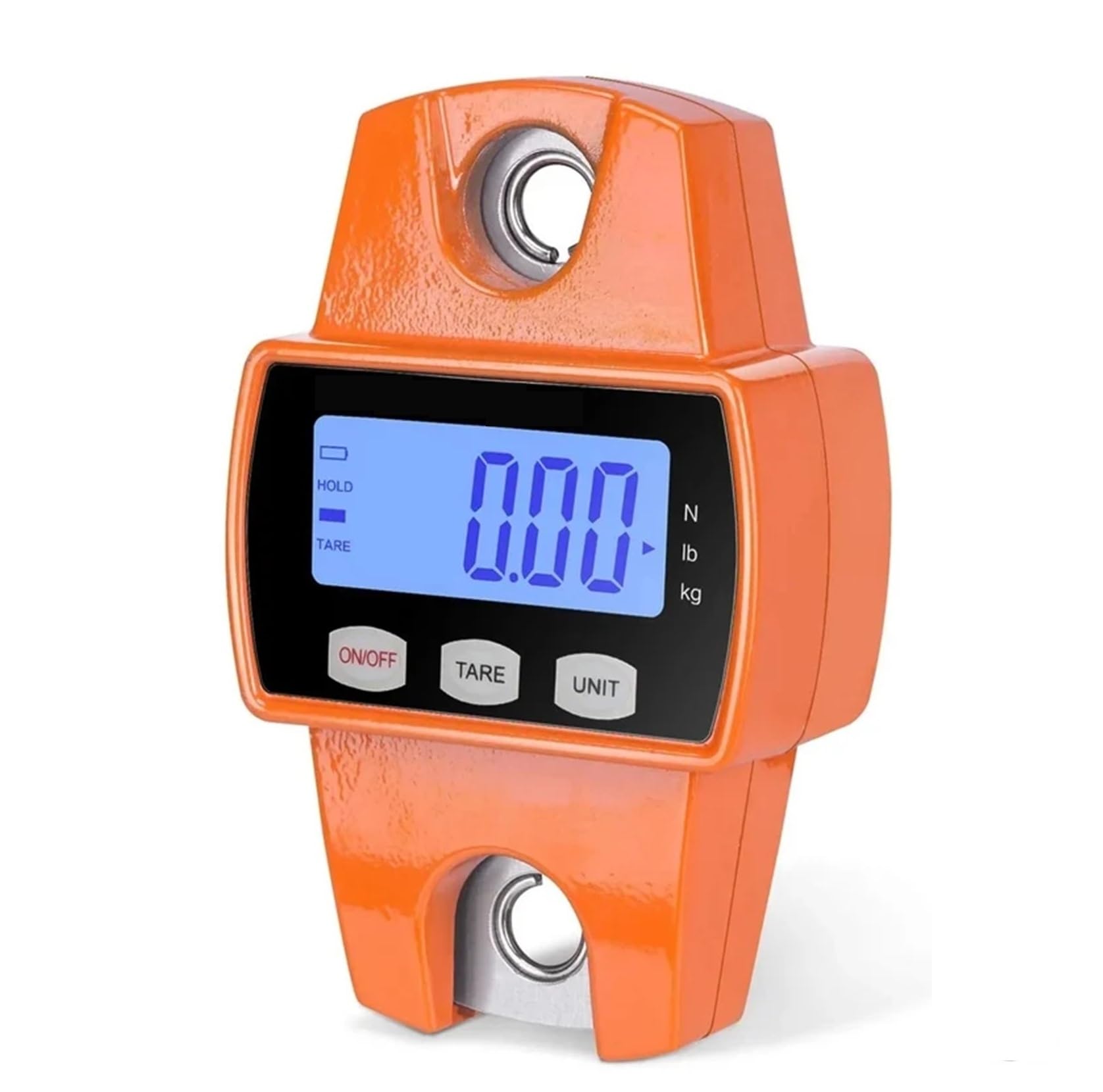 Digital Crane Scale, Digital Hanging Scale 300Kg Mini Crane Scale with Hooks for Farm, Hunting, Fishing(Oranje)