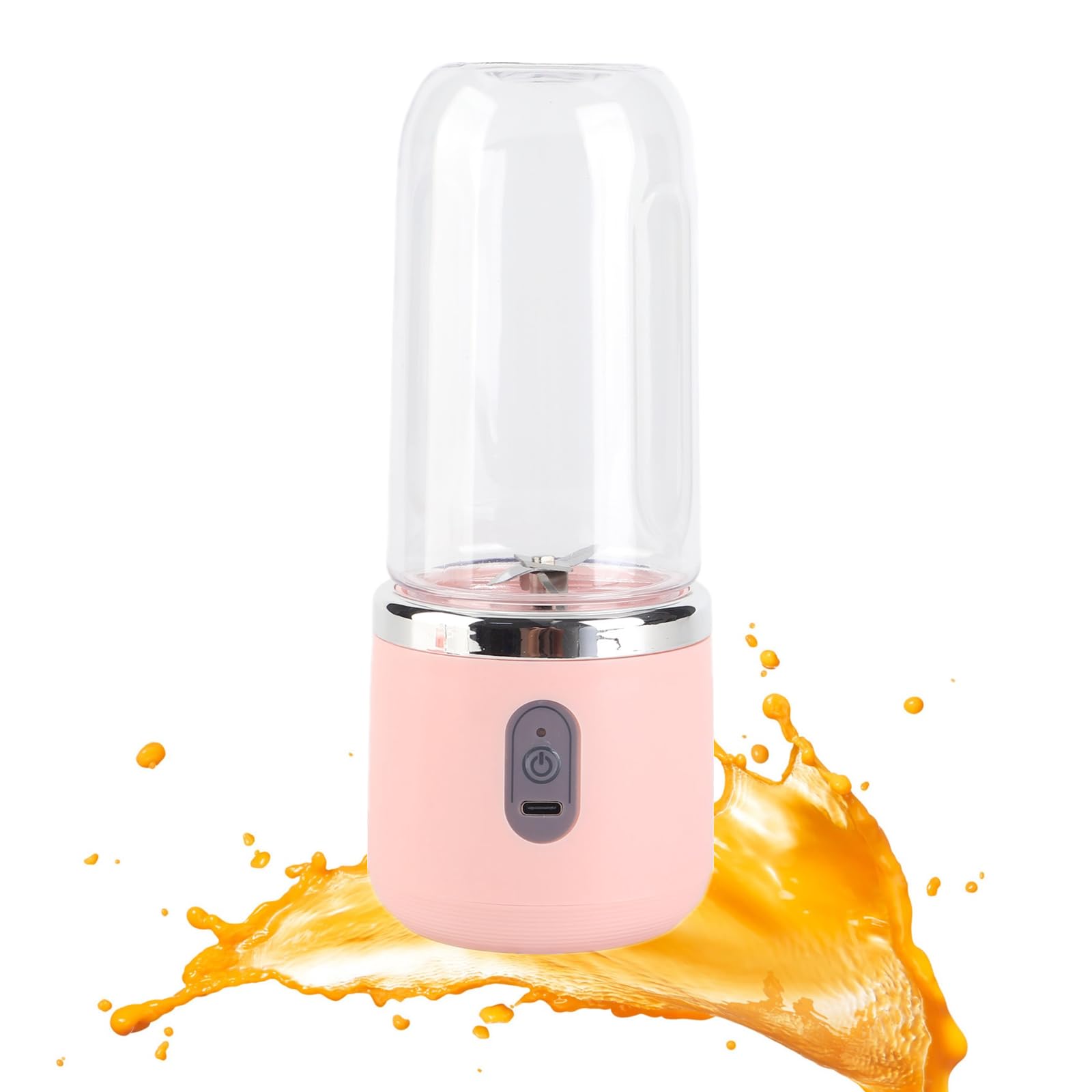 FLEXMAN 300ml Cordless Portable Blender, 6 Blades 22000Rpm USB Rechargeable Personal Blender, Travel Blender with 1500mAh Lithium Battery for Ice Drinks, Juices, Blended Fruits and Vegetables(#2)