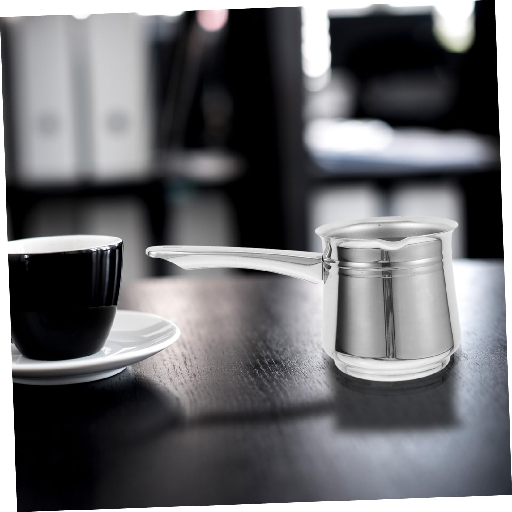 SOESFOUFU Stainless Pot Turkish Coffee Maker Large Carafe Easy Brewing Great for Camping Daily Use