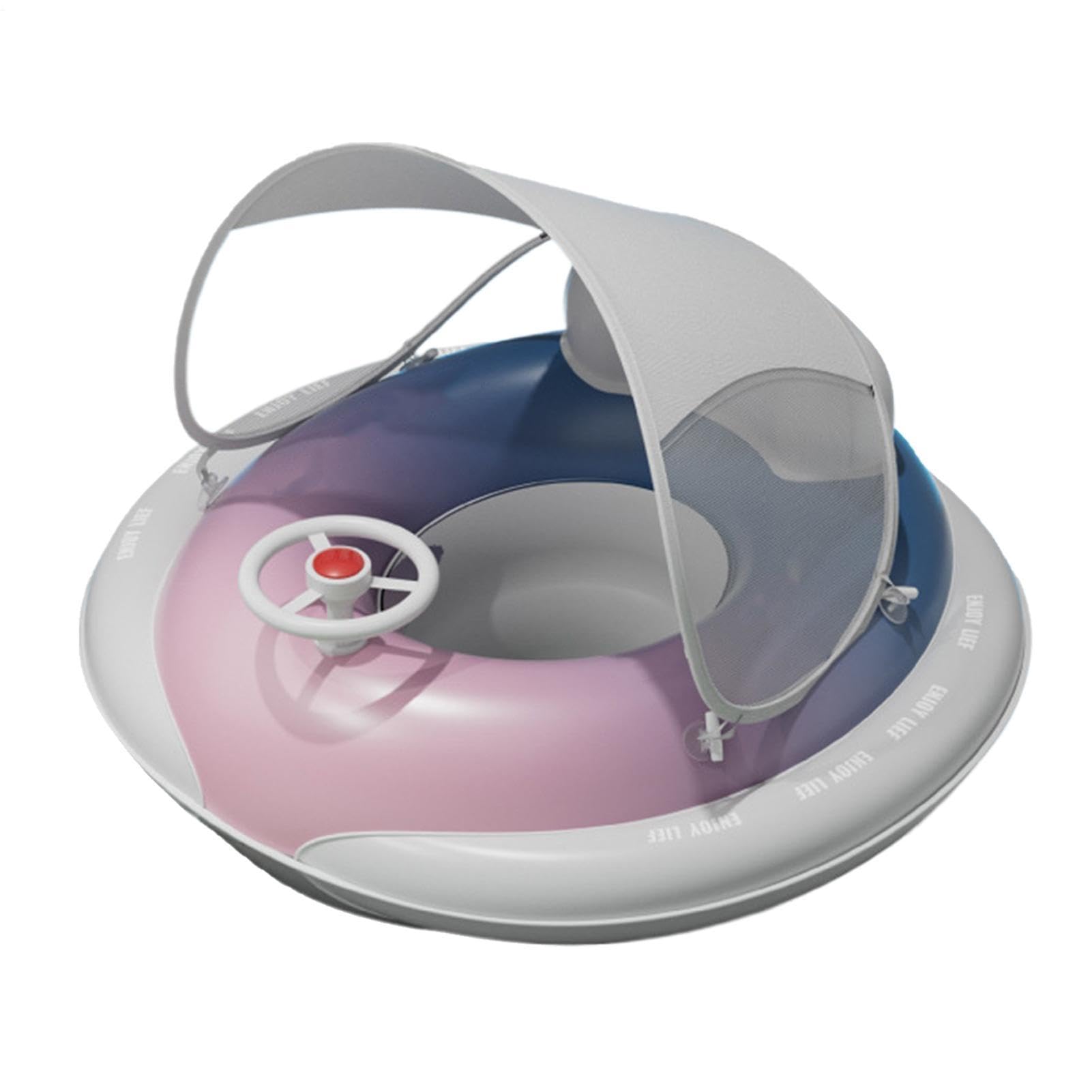 Flotador para bebé inflable con asiento ajustable para piscina de 6 a 36 meses 8