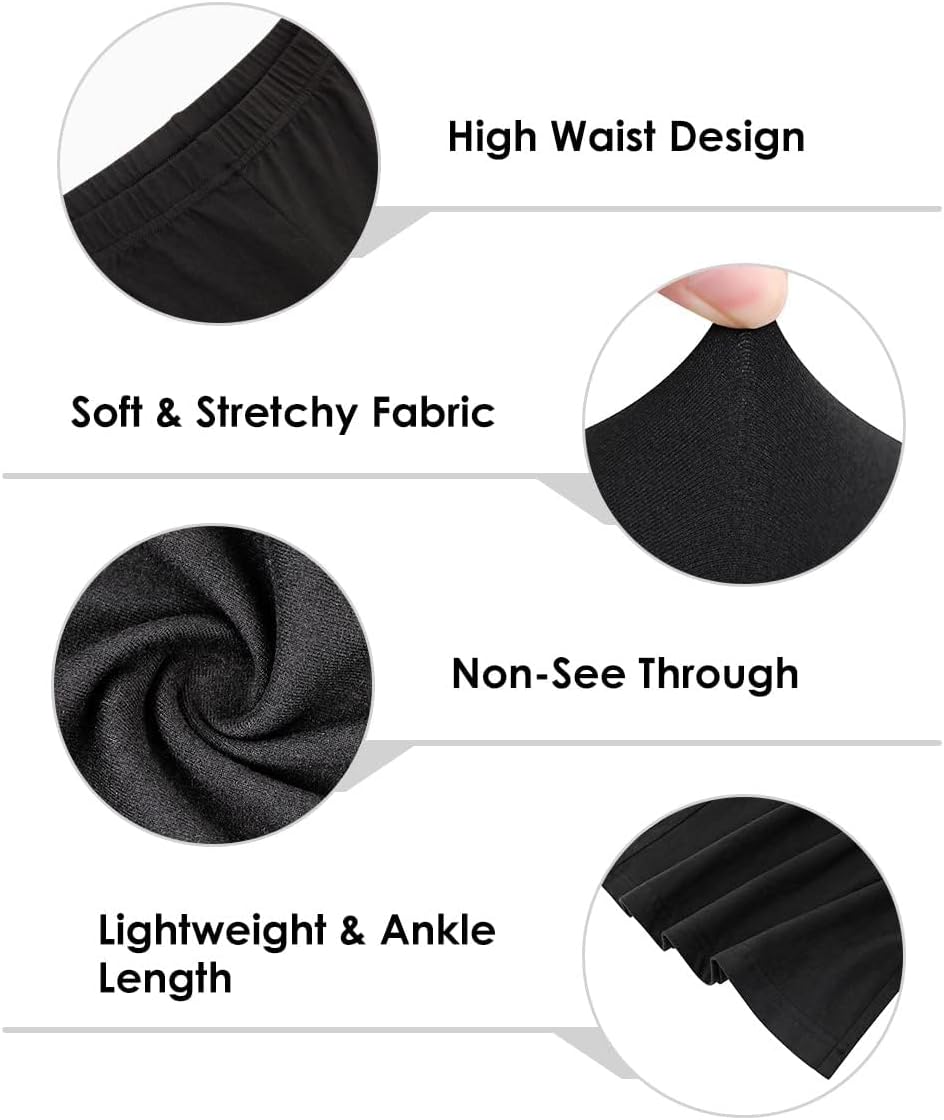 TIYOMI Plus Size Flared Leggings for Women High Waist Pants Ankle Leggings XL-5XL - Image 8