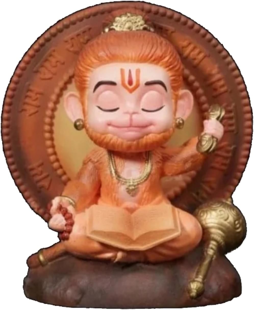 My Creative Hut Baby Hanuman spritual Figure & Religious Statue for Home Decor, Office Decor, car Dashboard, Gifting, Vaastu Decor, Fengshui (Maruti Nandan)