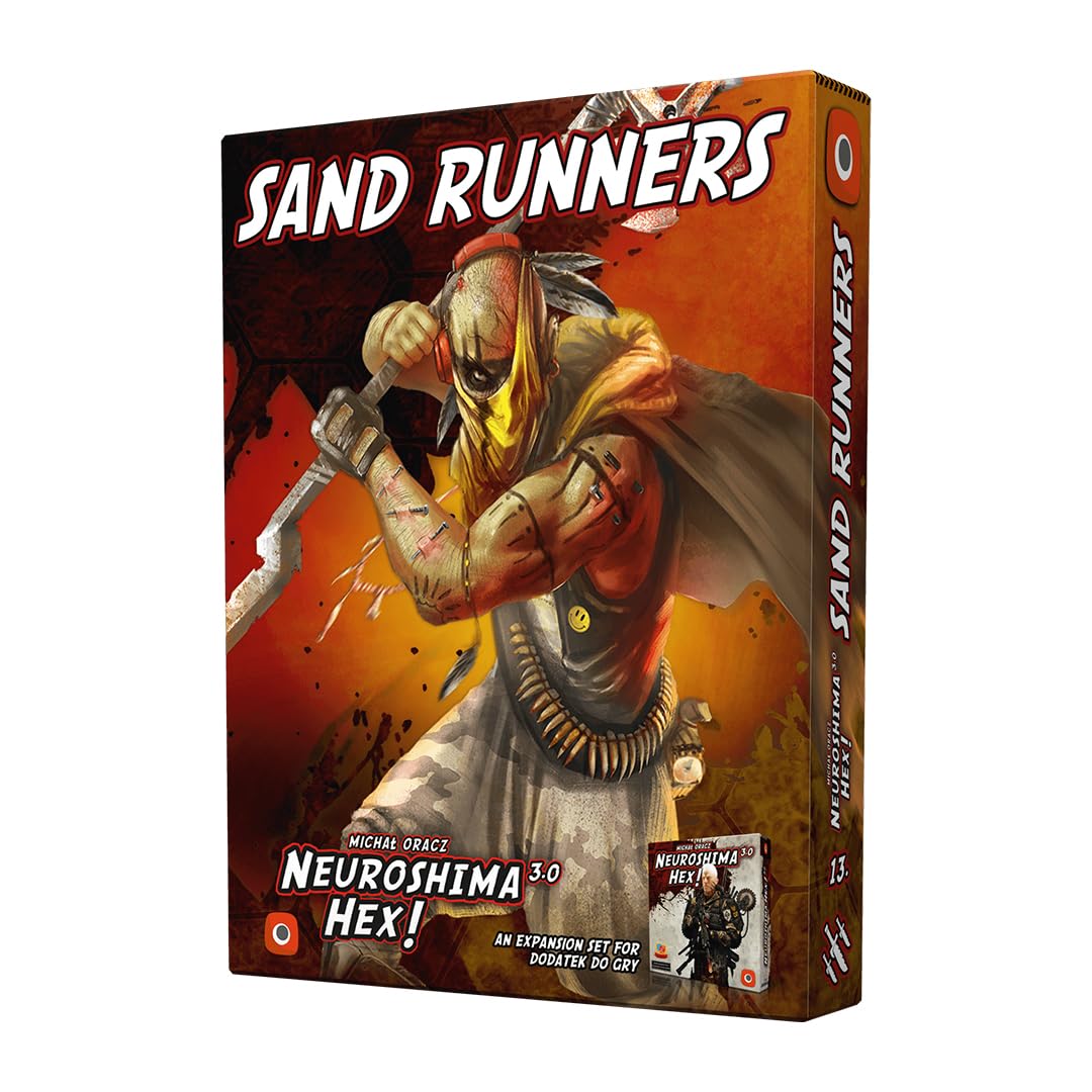 PORTAL GAMES | Neuroshima Hex! 3.0: Sand Runners | Tactical Board Game Expansion, Asymmetric Army Pack, Modular Combat System | 1–4 Players | 30 Minutes
