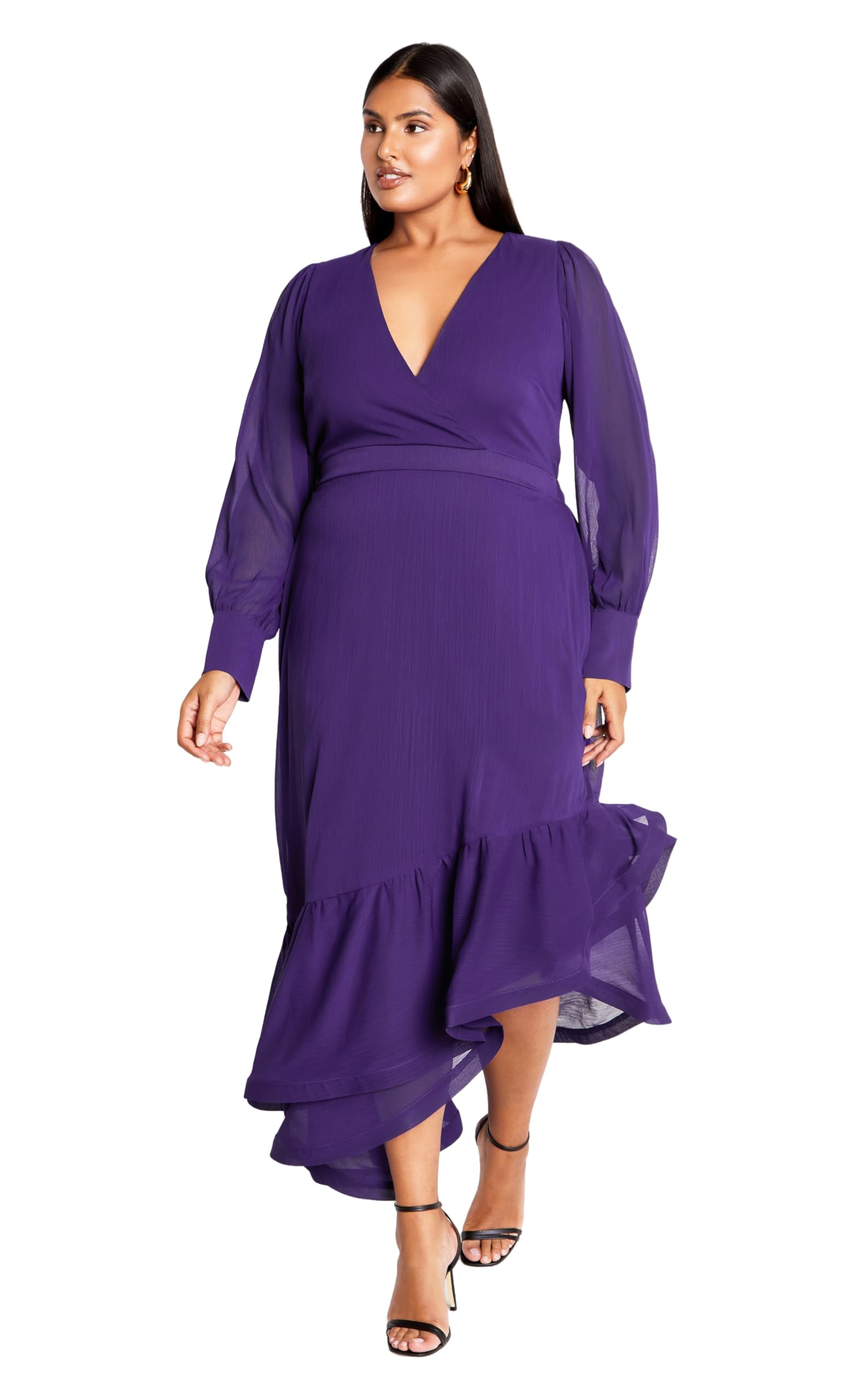 City Chic Women's Royal Purple Plus Size Maxi Antoinette In 16 Plus