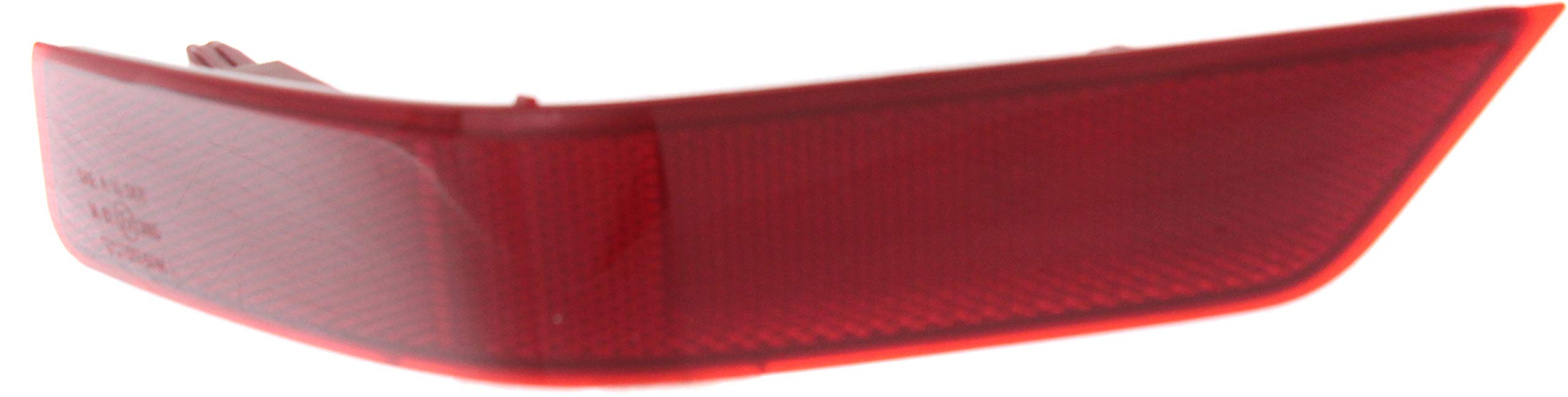 Evan Fischer Bumper Reflector Compatible With 2017-2020 Nissan Rogue, Japan, Korea or USA Built Vehicle Rear Driver Side NI1184105