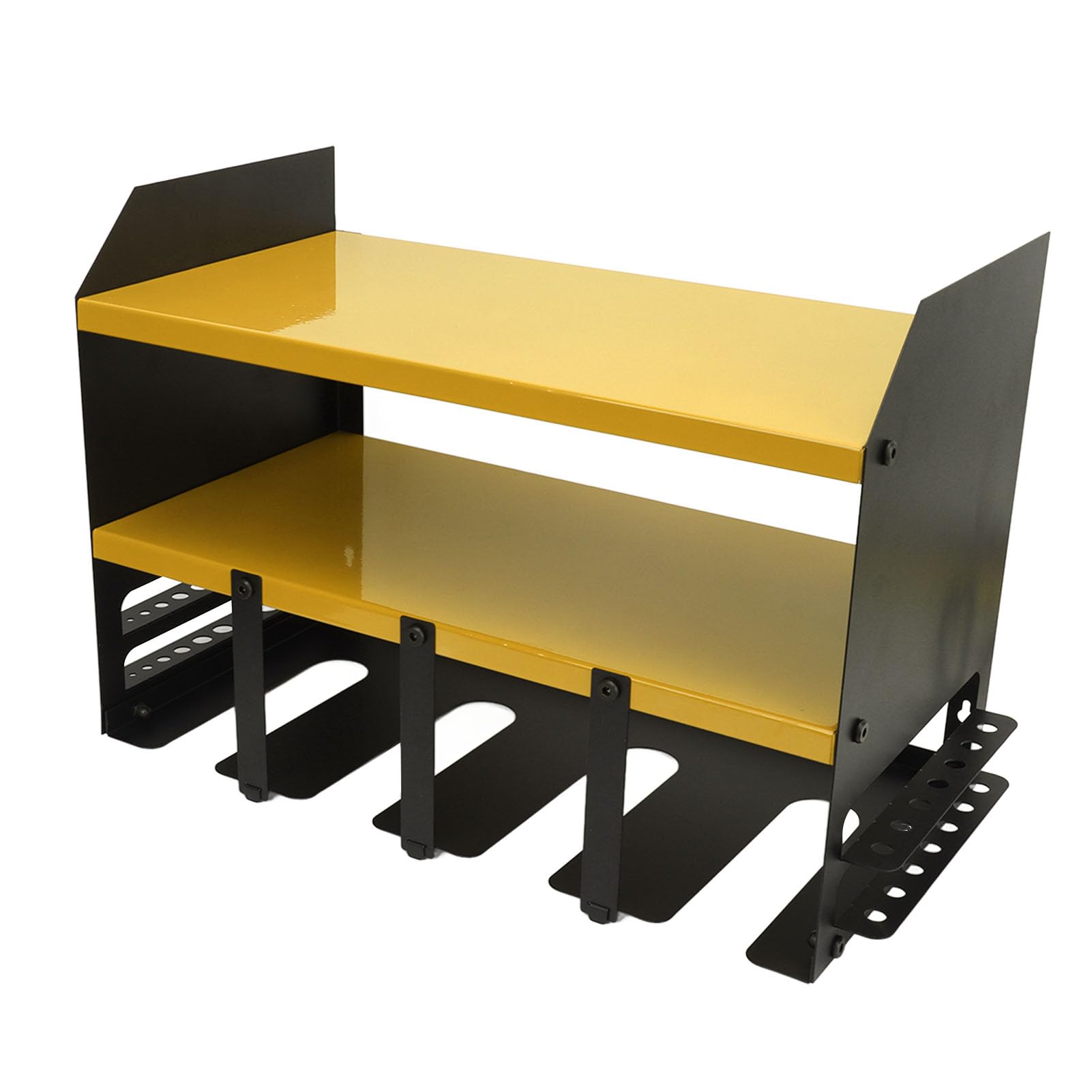 Yosoo Health Gear Organizer na Elektronarzędzia Żelazny Uchwyt na wiertarkę Uchwyt ścienny z 4 Miejscami Półka do Przechowywania Elektronarzędzi Kompaktowy Stojak Narzędzia do Warsztatu Magazyn