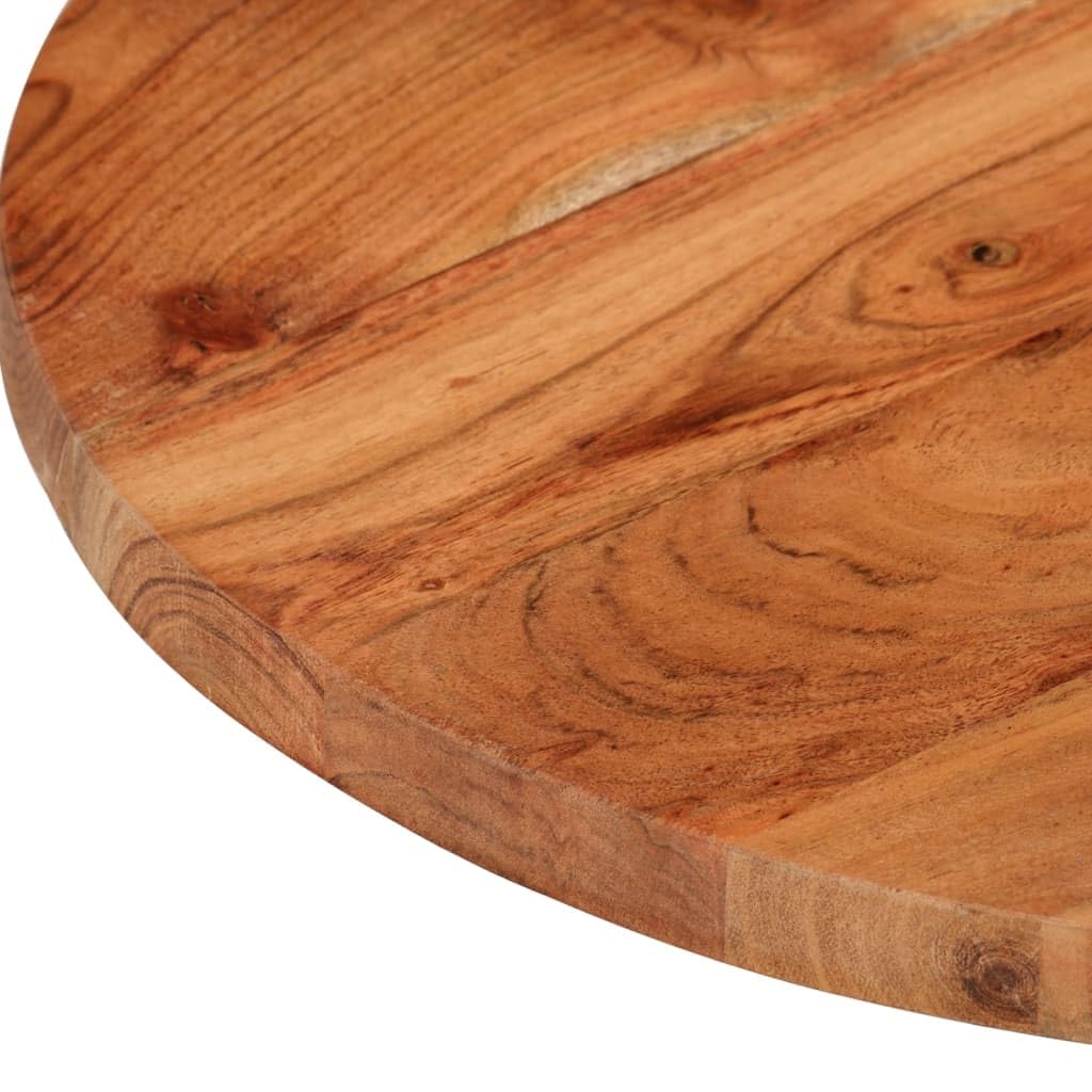 vidaXL Tischplatte, Holzplatte Holztischplatte Rund, Möbelplatte Platte für Beistelltisch Bartisch, Massivholzplatte Schreibtischplatte Ersatzplatte, Ø60x3,8cm Massivholz Akazie