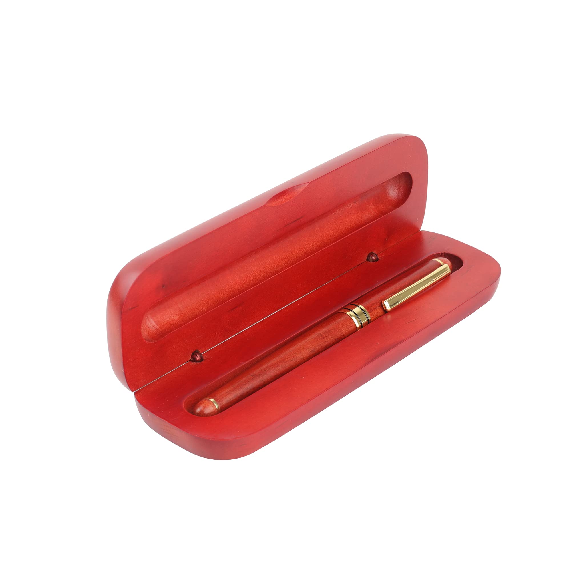 Amazon | 木製 ボールペン ペンケースセット 油性 黒芯 プレゼント