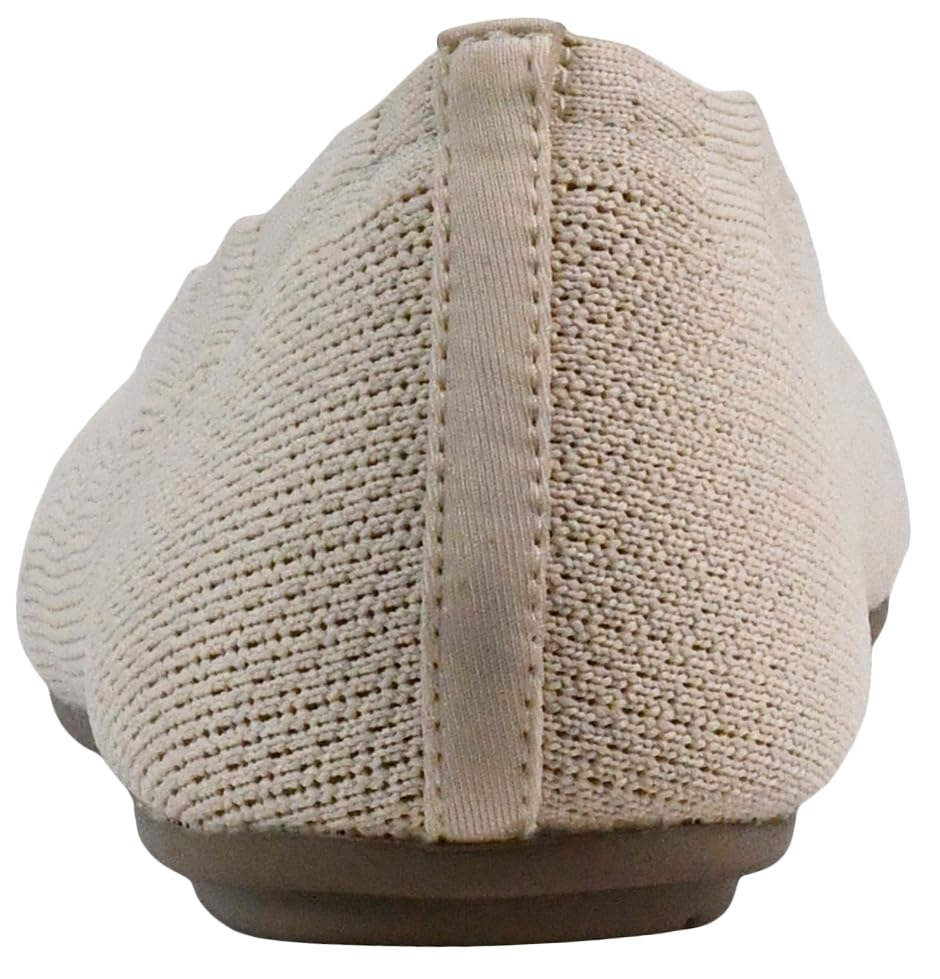 Image of Skechers Womens Cleo 2.0 - Love Spell Scalloped Knit Skimmer Flats with Air-Cooled Memory Foam