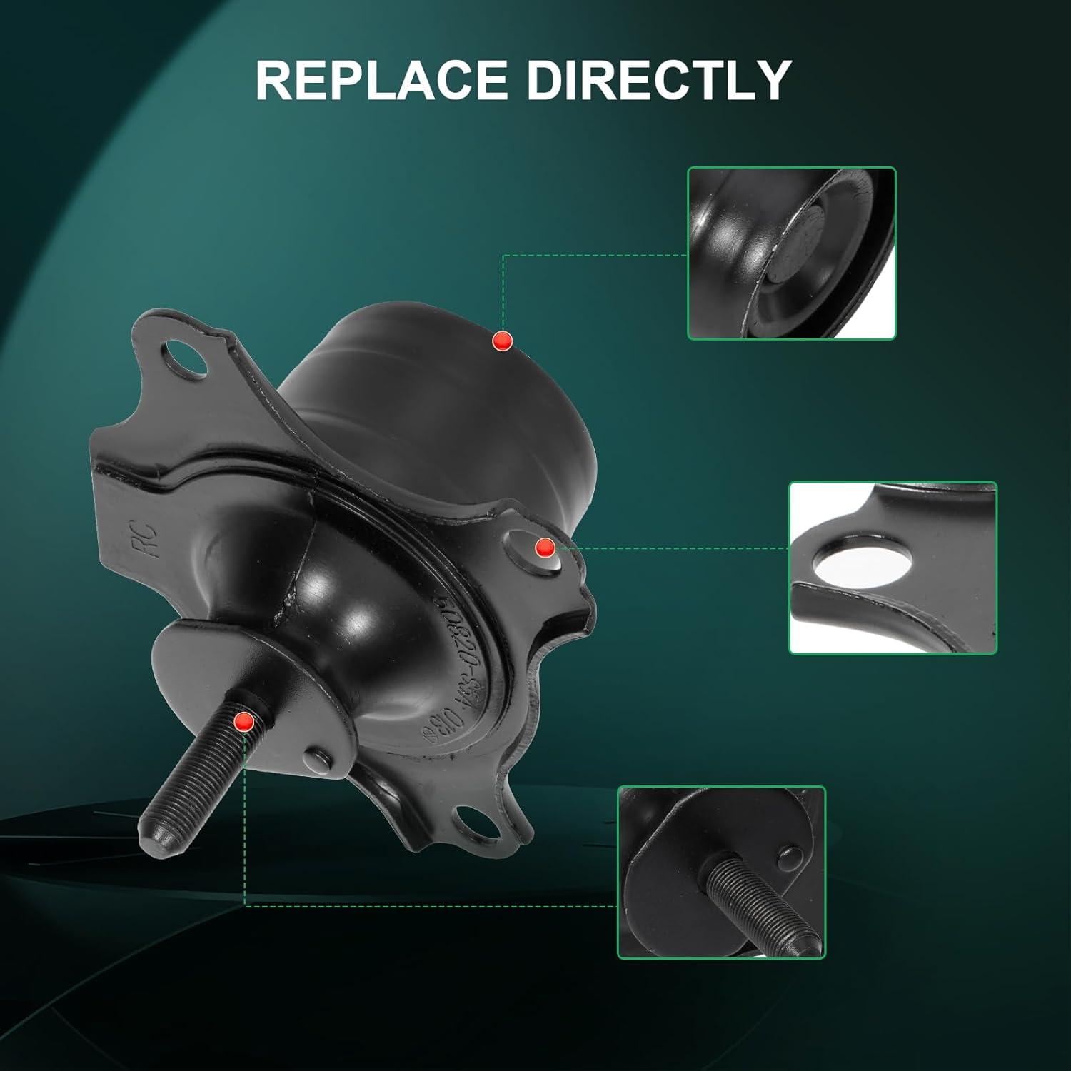 SCITOO Engine Motor and Trans Mounts Set Compatible with 2001-2005 for Acura EL 2001-2005 for Honda Civic,OE A6595 EMT8988 8988 EM-8988 50840S5A990 50840S5AA81 50840S6DA81 A6591 EMT9016 9016 EM-9016