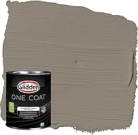 Vista 35 de Glidden Pintura interior + imprimación: gris/plata antigua, una capa, plana, 1 galón